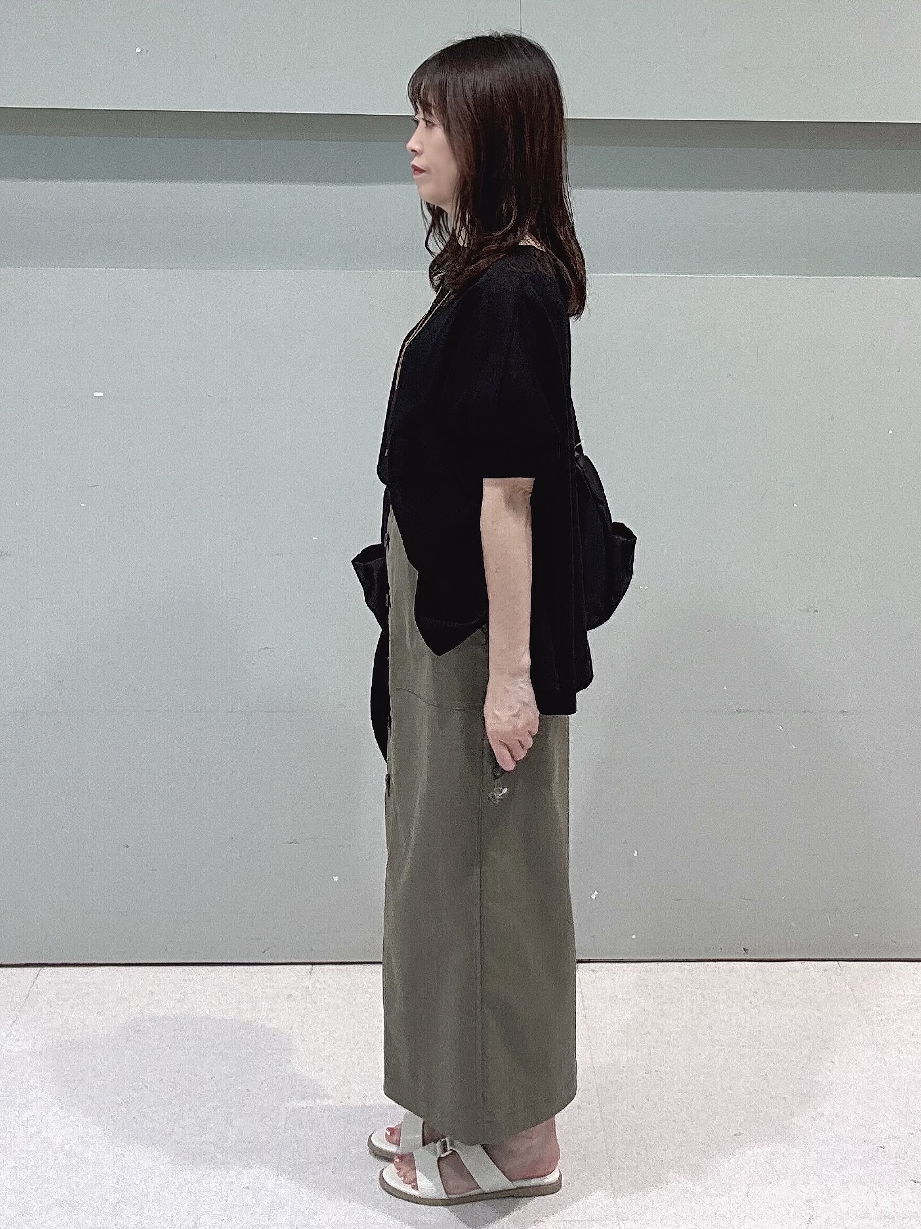 makiさんの「UNTITLED｜【アンサンブル可/洗える】シアーレーヨンニット」を使ったコーディネート