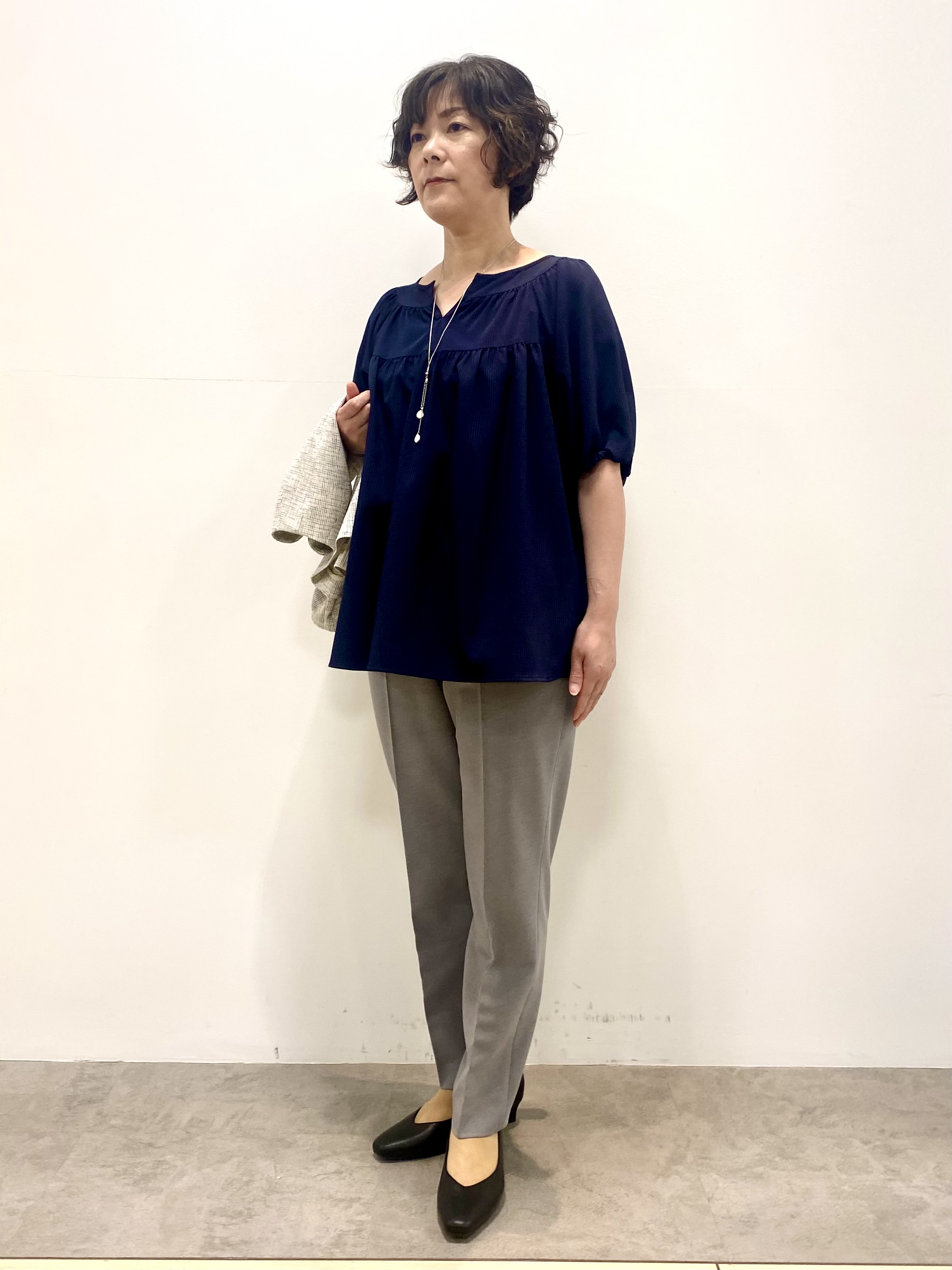 oharaさんの「Reflect｜【セットアップ可】ツイードノーカラージャケット」を使ったコーディネート