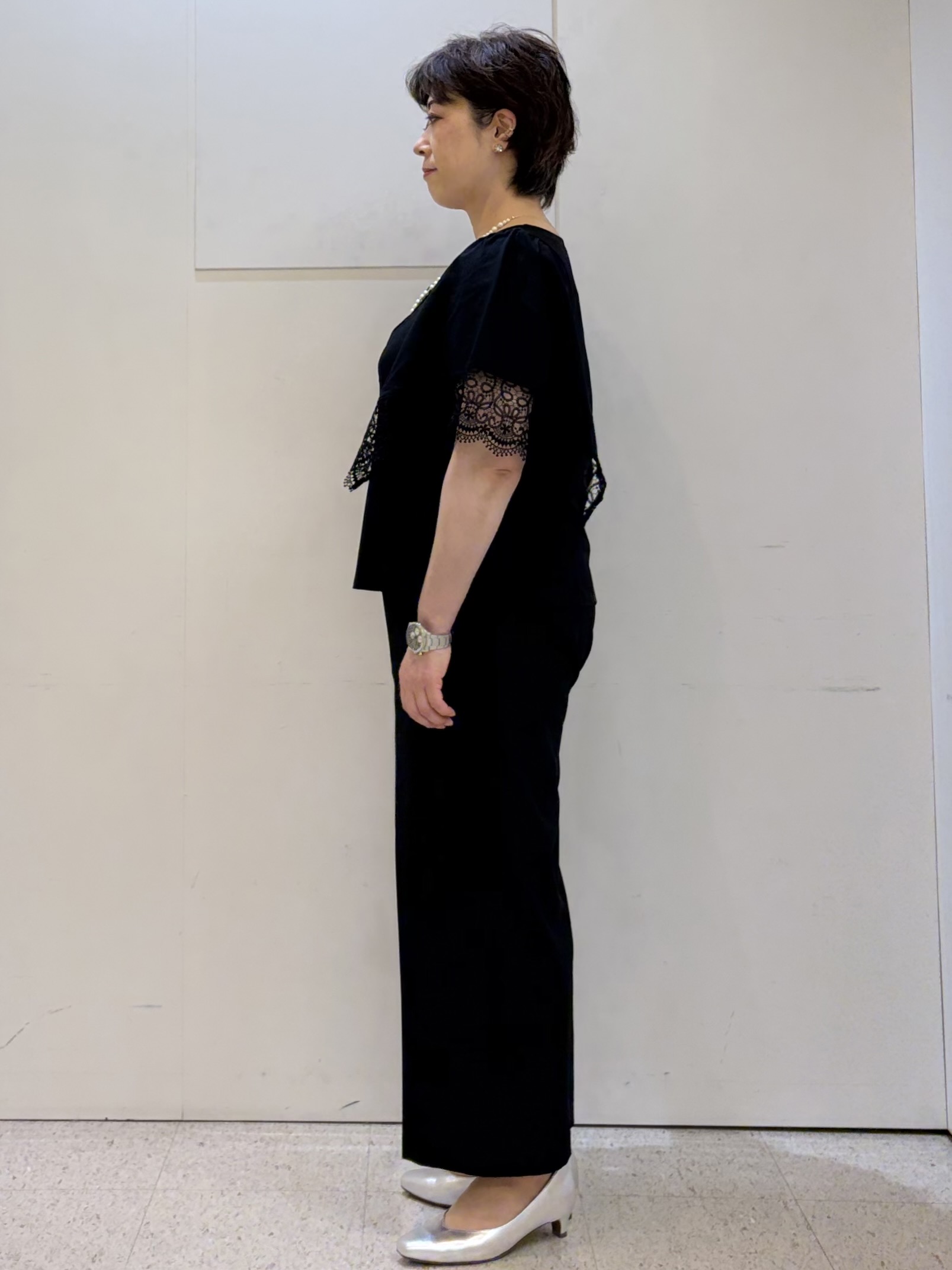 ヤスコさんの「Reflect｜【UVカット／接触冷感】レーススリーブジャージカットソー」を使ったコーディネート