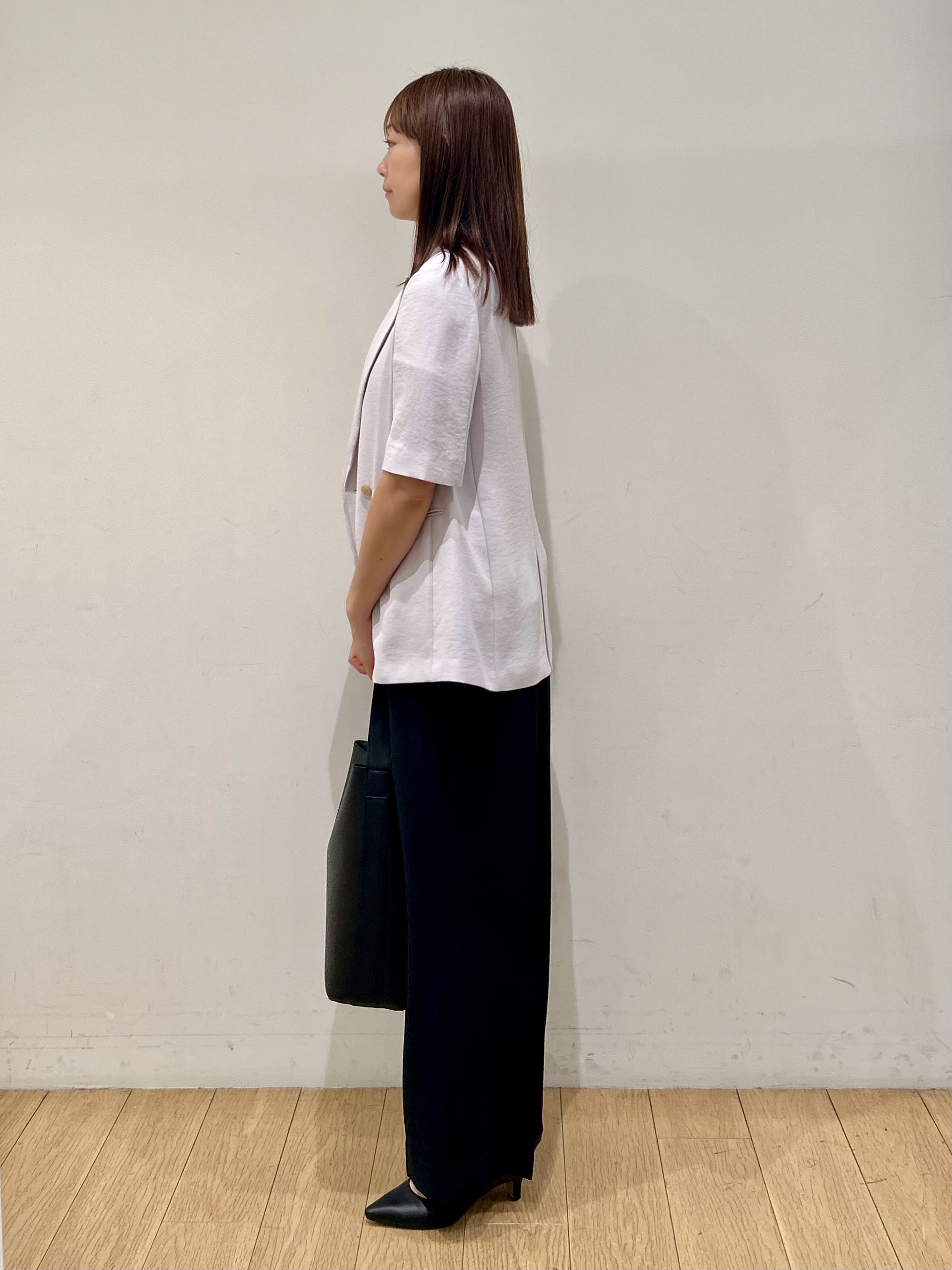 kozueさんの「INDIVI｜【着る日傘】ハーフスリーブダブルジャケット」を使ったコーディネート