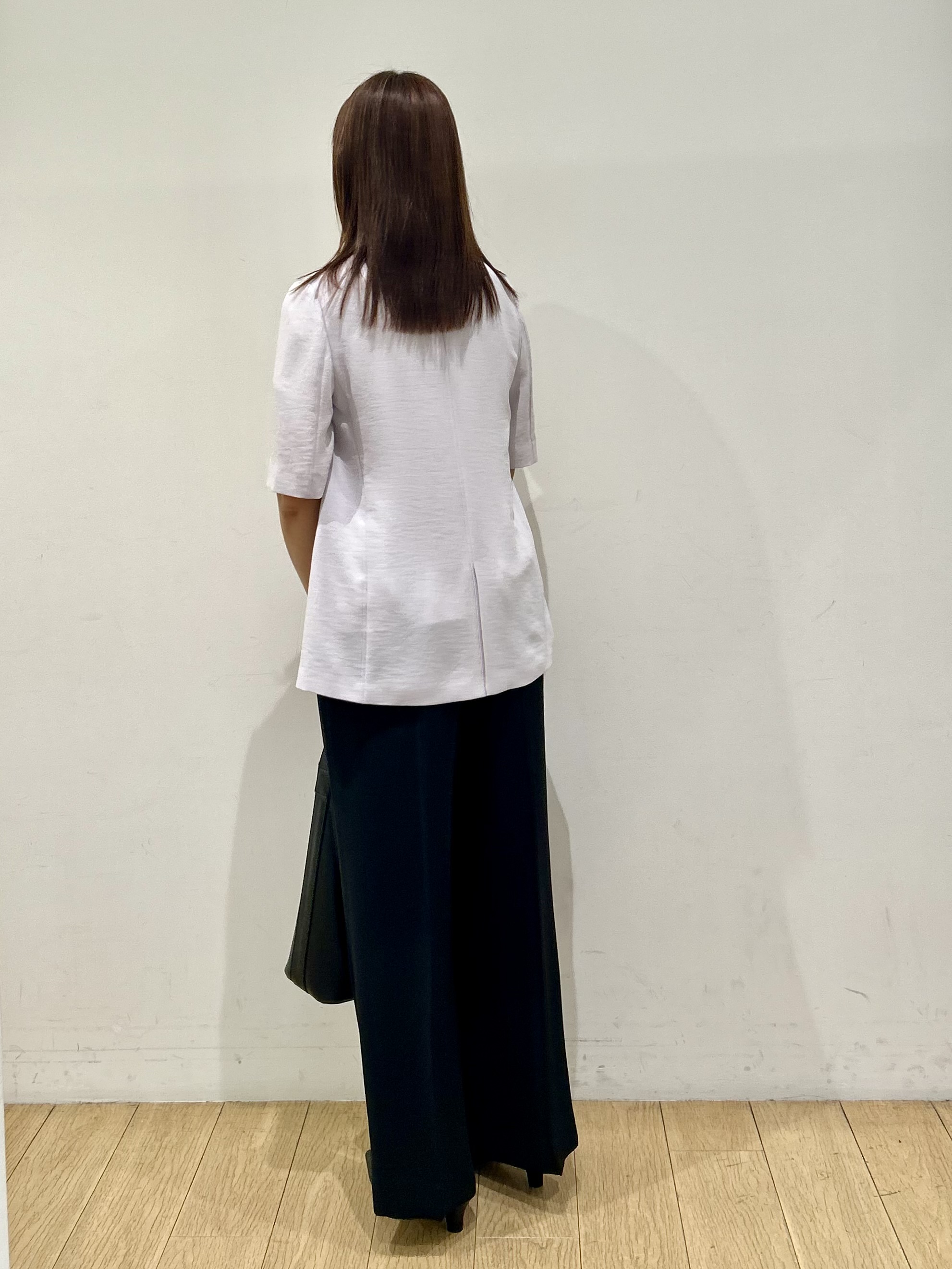 kozueさんの「INDIVI｜【着る日傘】ハーフスリーブダブルジャケット」を使ったコーディネート
