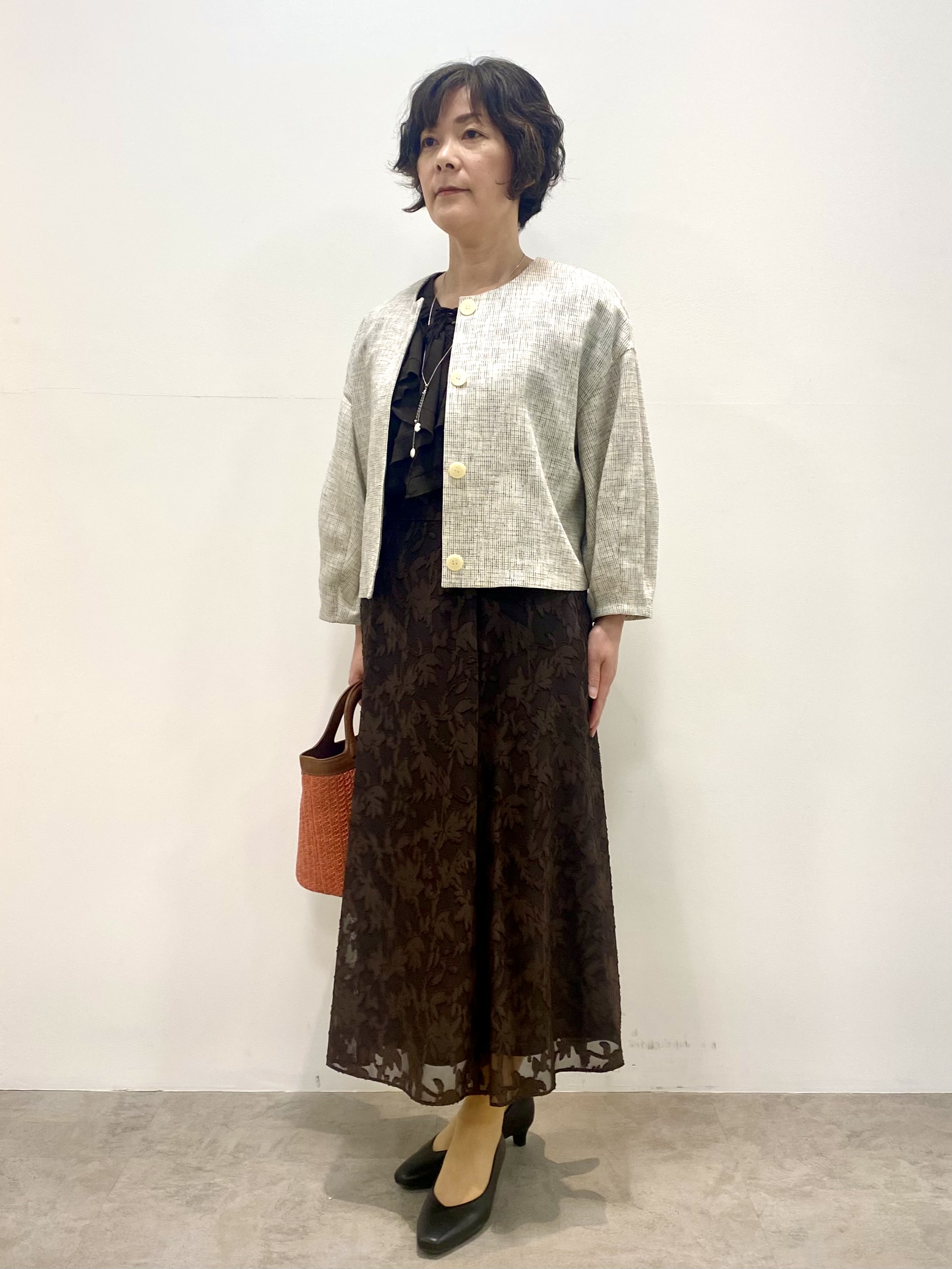oharaさんの「Reflect｜【選べる2柄／セットアップ可】フレアシルエットスカート」を使ったコーディネート