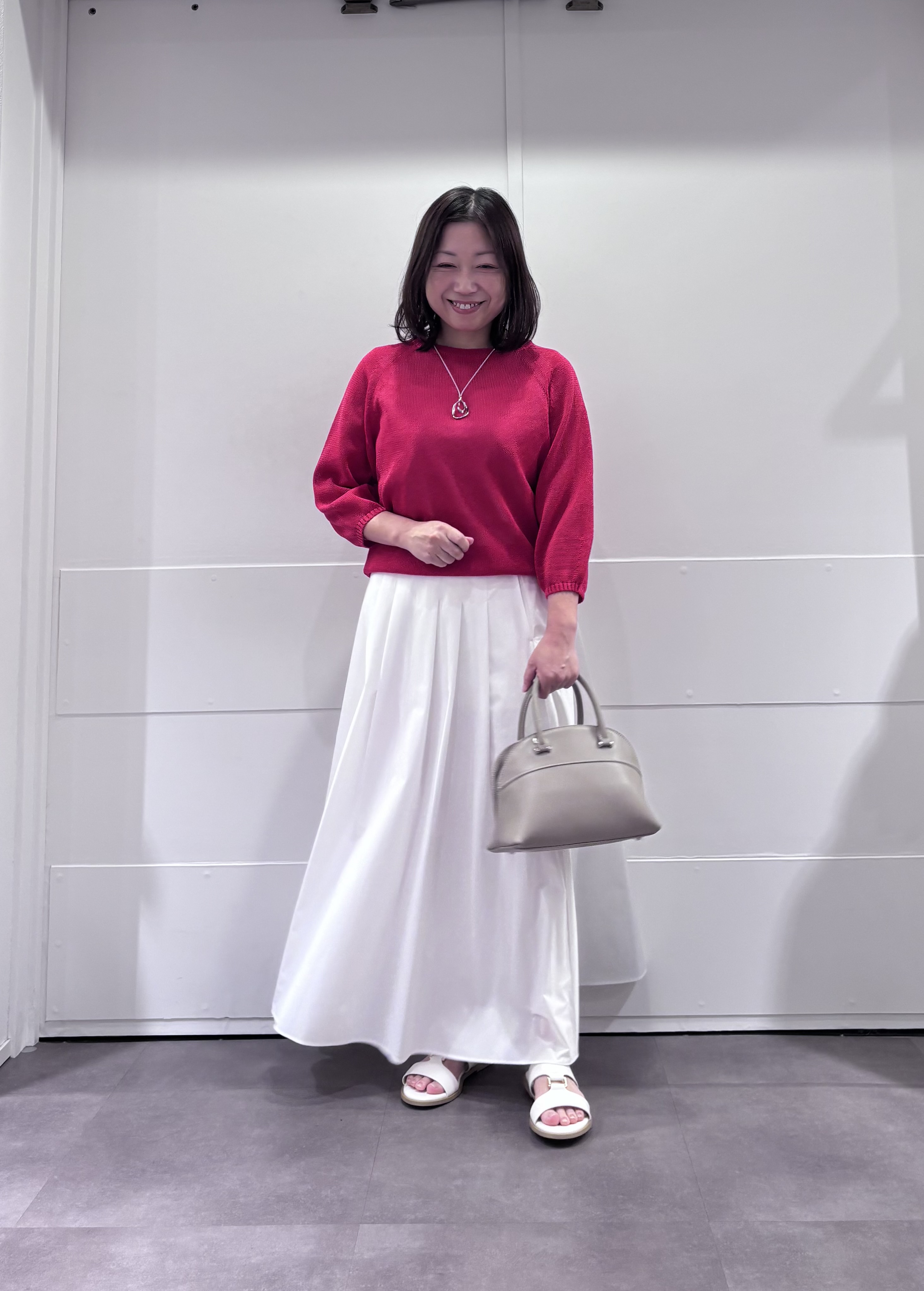 TOKOさんの「UNTITLED｜【洗える/ゆったり】クルーネックドライニット」を使ったコーディネート