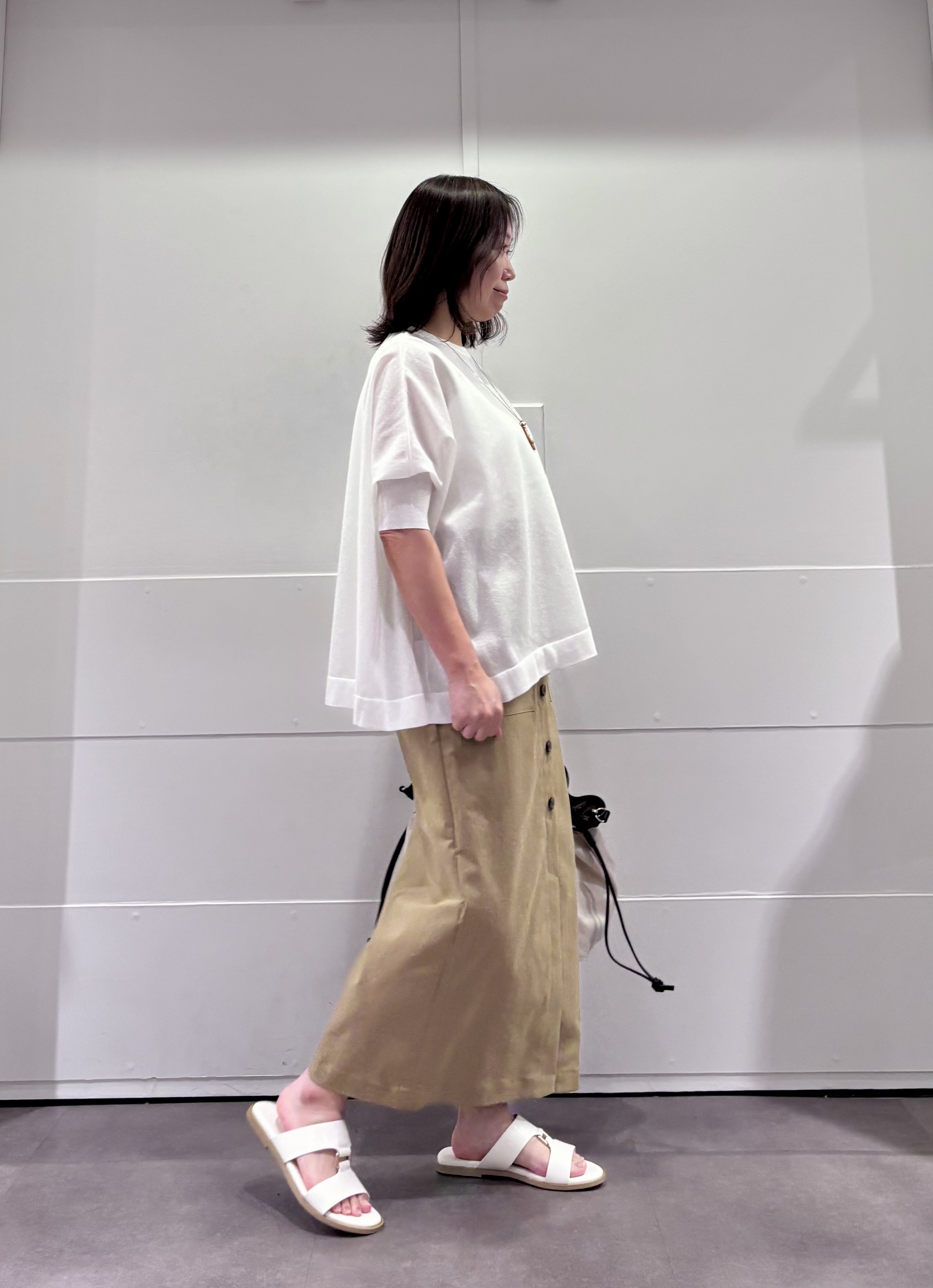 TOKOさんの「UNTITLED｜【アンサンブル可/洗える】シアーレーヨンニット」を使ったコーディネート