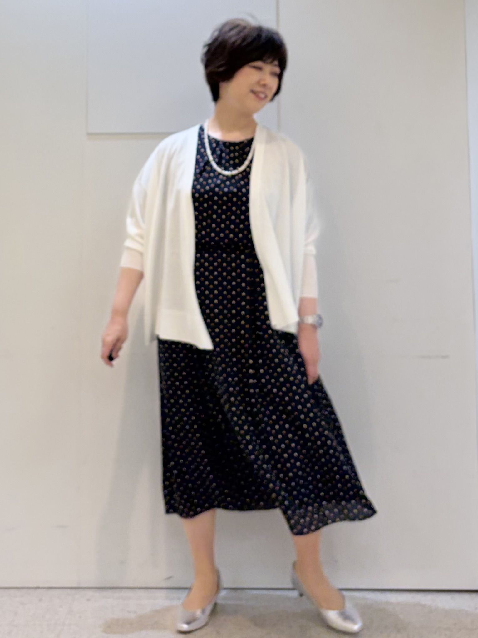 ヤスコさんの「Reflect｜【冷房対策に◎】すっきり見え着流しカーディガン」を使ったコーディネート