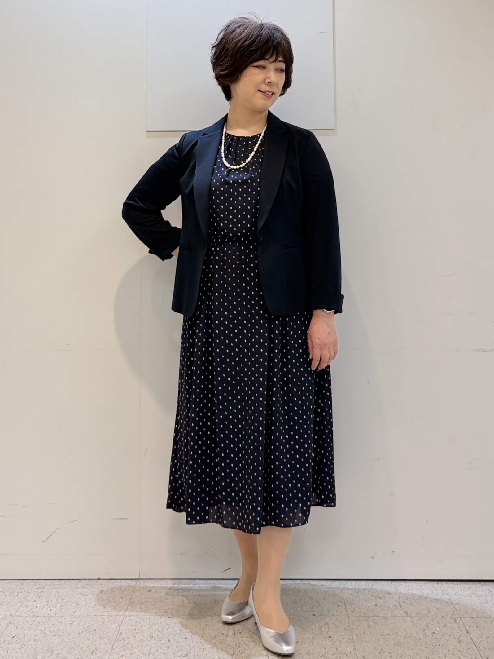 ヤスコさんの「Reflect｜【SS-4Lサイズ／UVカット／接触冷感】匠ジャケット／ベーシックテーラード」を使ったコーディネート