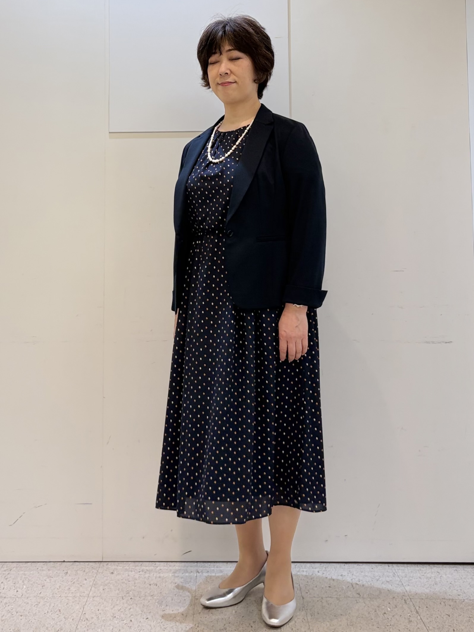 ヤスコさんの「Reflect｜【SS-4Lサイズ／UVカット／接触冷感】匠ジャケット／ベーシックテーラード」を使ったコーディネート