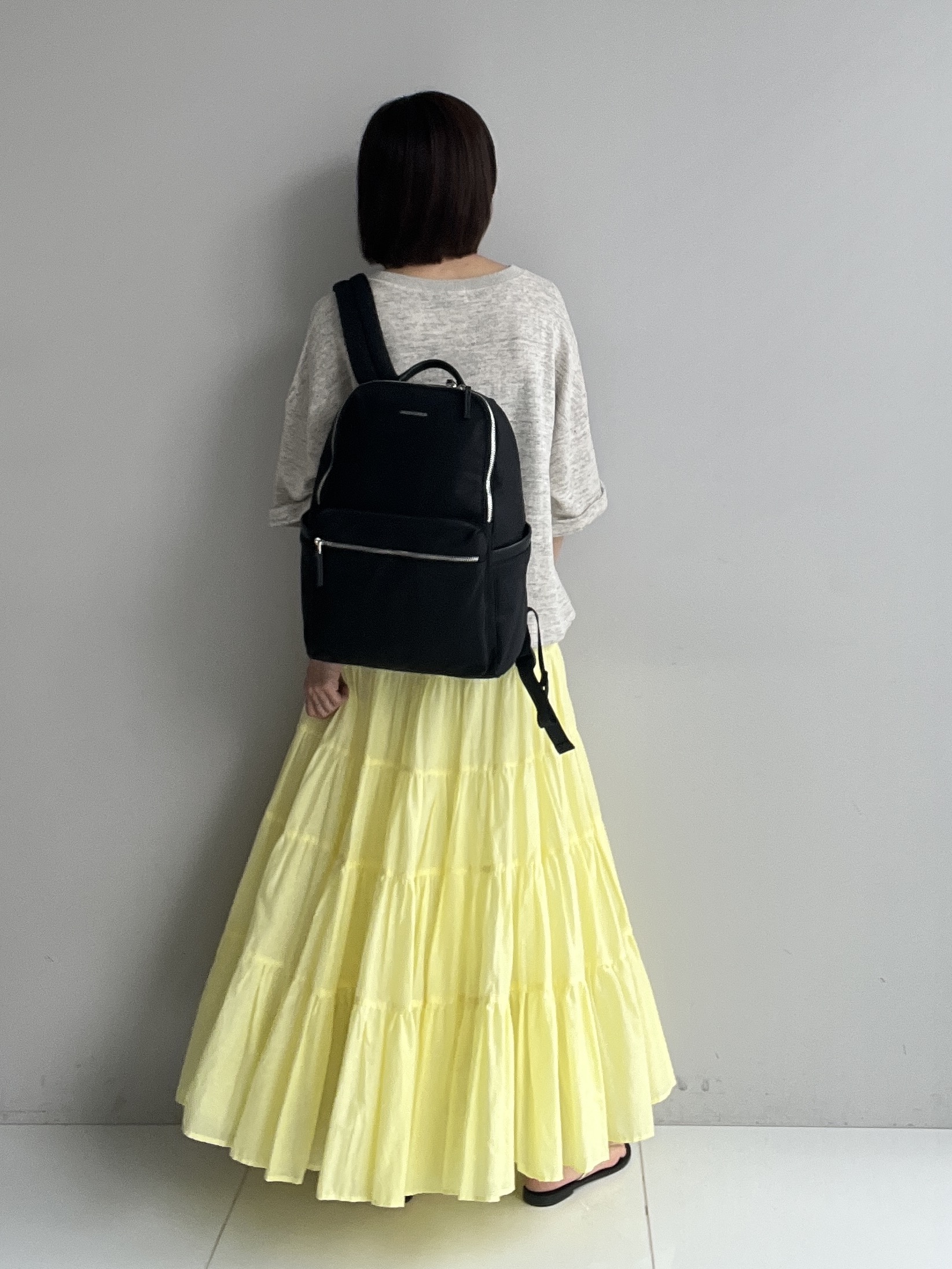 misaさんの「DRESSTERIOR｜【セットアップ可/ウォッシャブル】ストレッチ裏毛ハーフスリーブプルオーバー」を使ったコーディネート