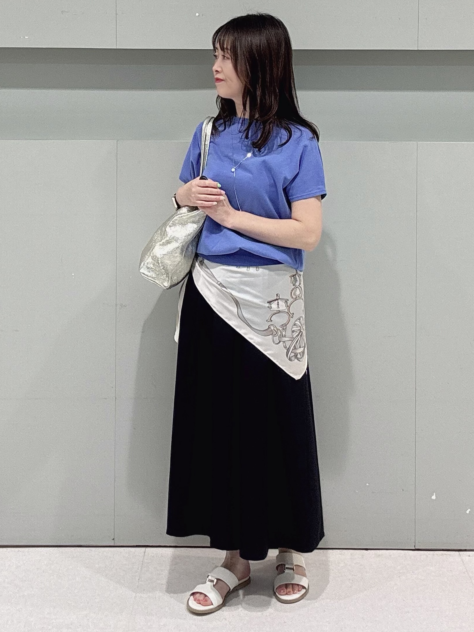 makiさんの「UNTITLED｜【9色展開/アンサンブル可】コットンクルーネックカーディガン」を使ったコーディネート