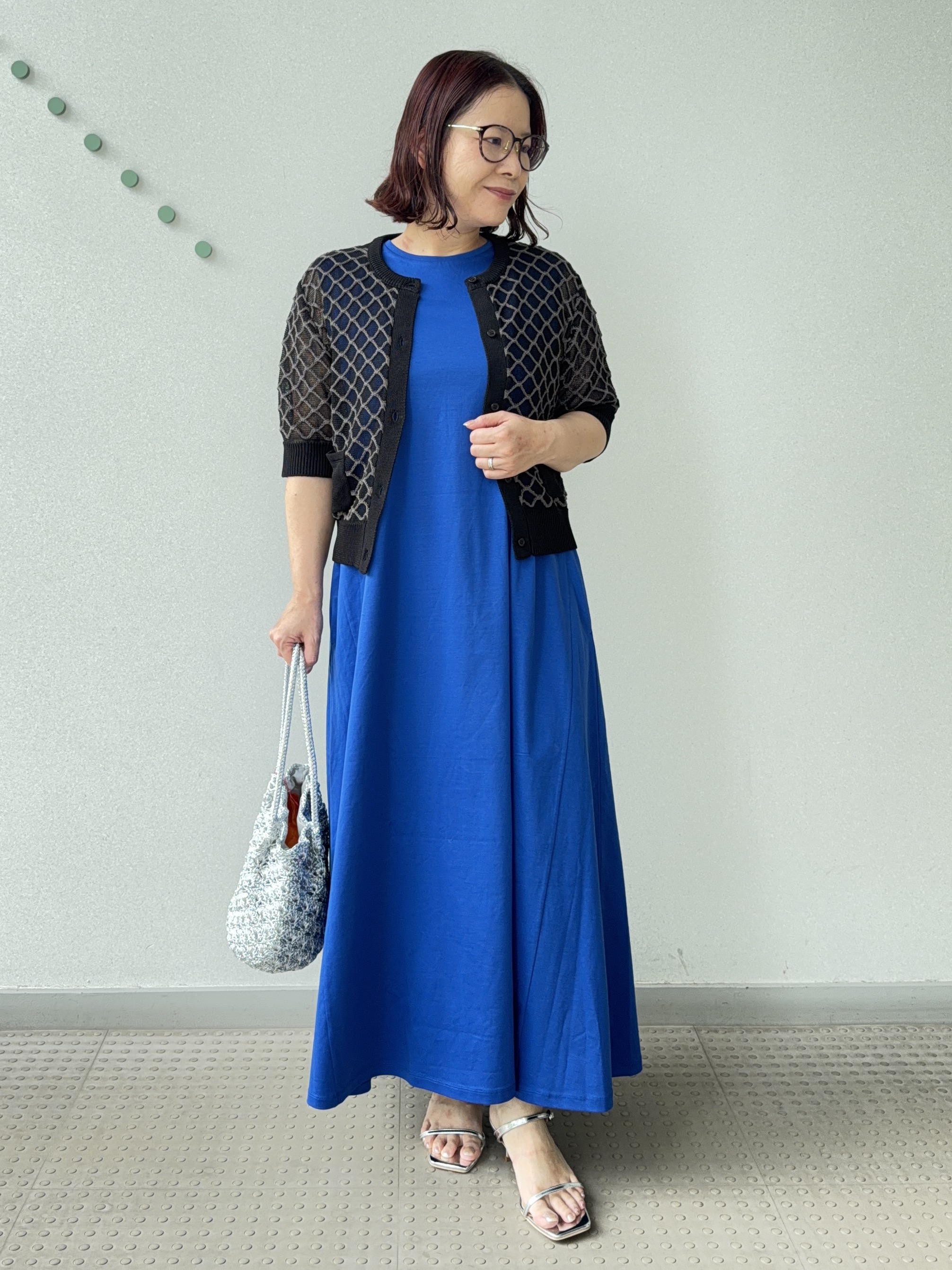 Asamiさんの「DRESSTERIOR｜【ウォッシャブル】フィッシュネットニットシャツカーディガン」を使ったコーディネート