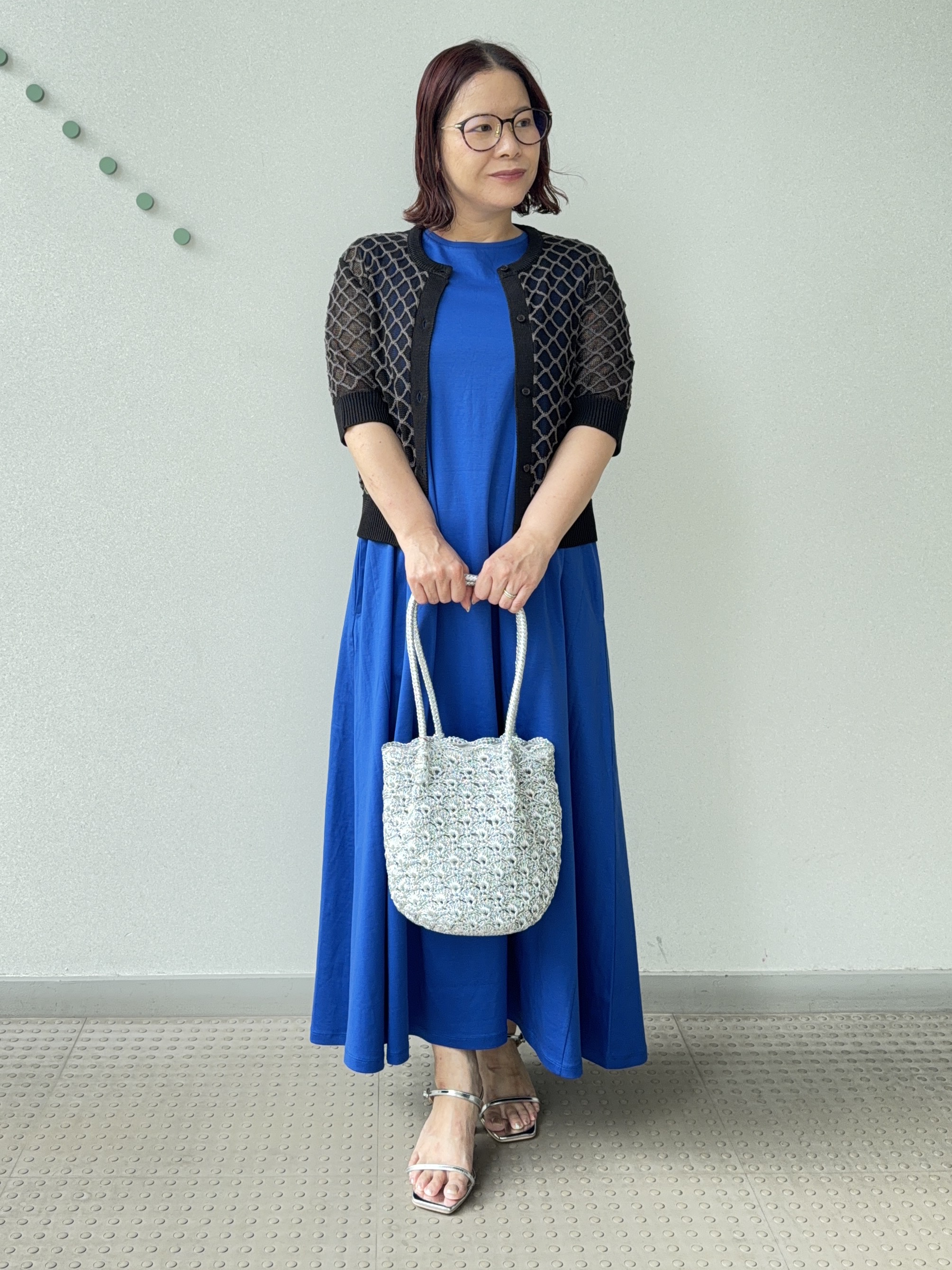 Asamiさんの「DRESSTERIOR｜【ウォッシャブル】フィッシュネットニットシャツカーディガン」を使ったコーディネート