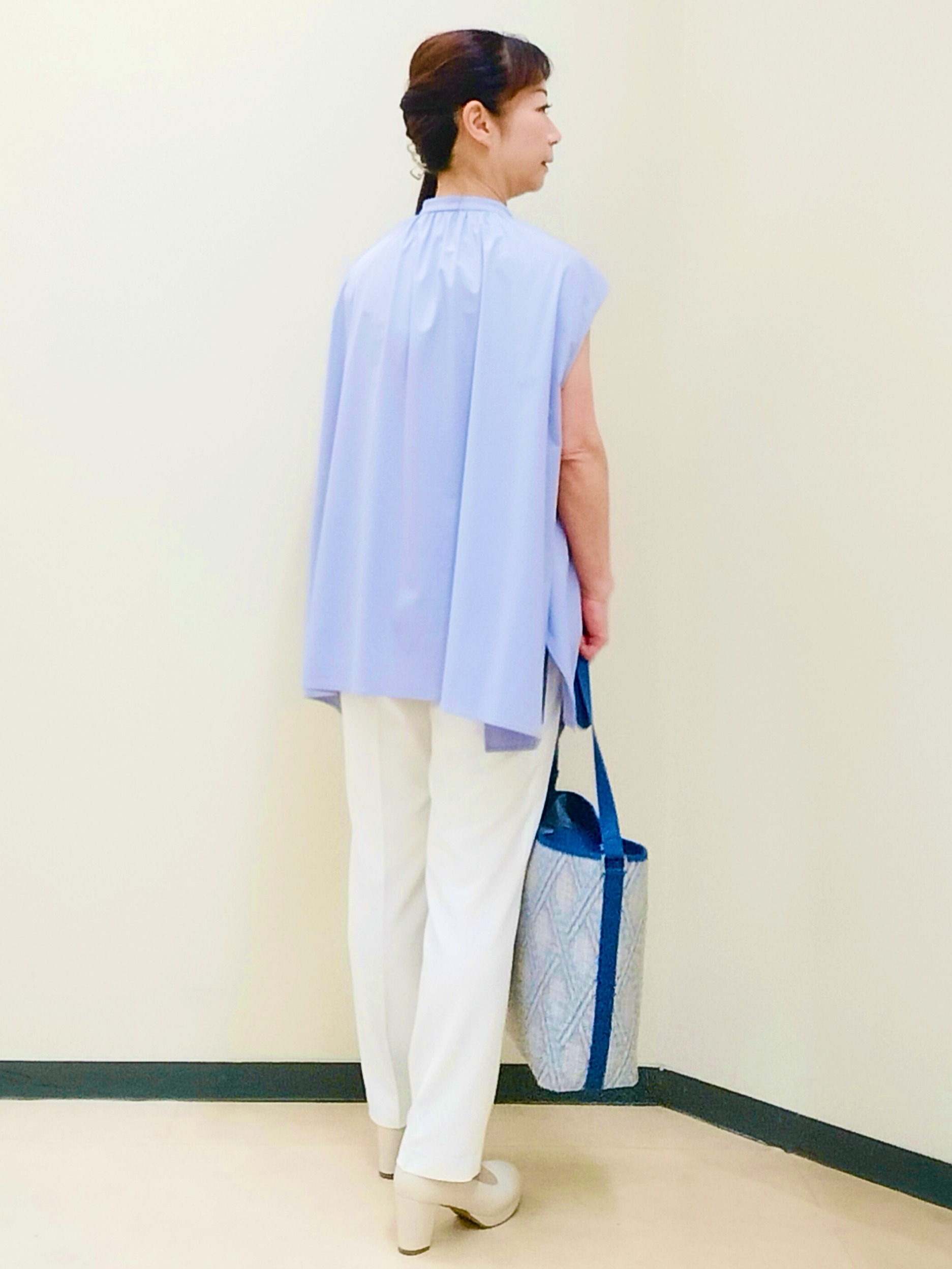 花さんの「Reflect｜【UVカット／接触冷感】ラッシュガードブラウス」を使ったコーディネート