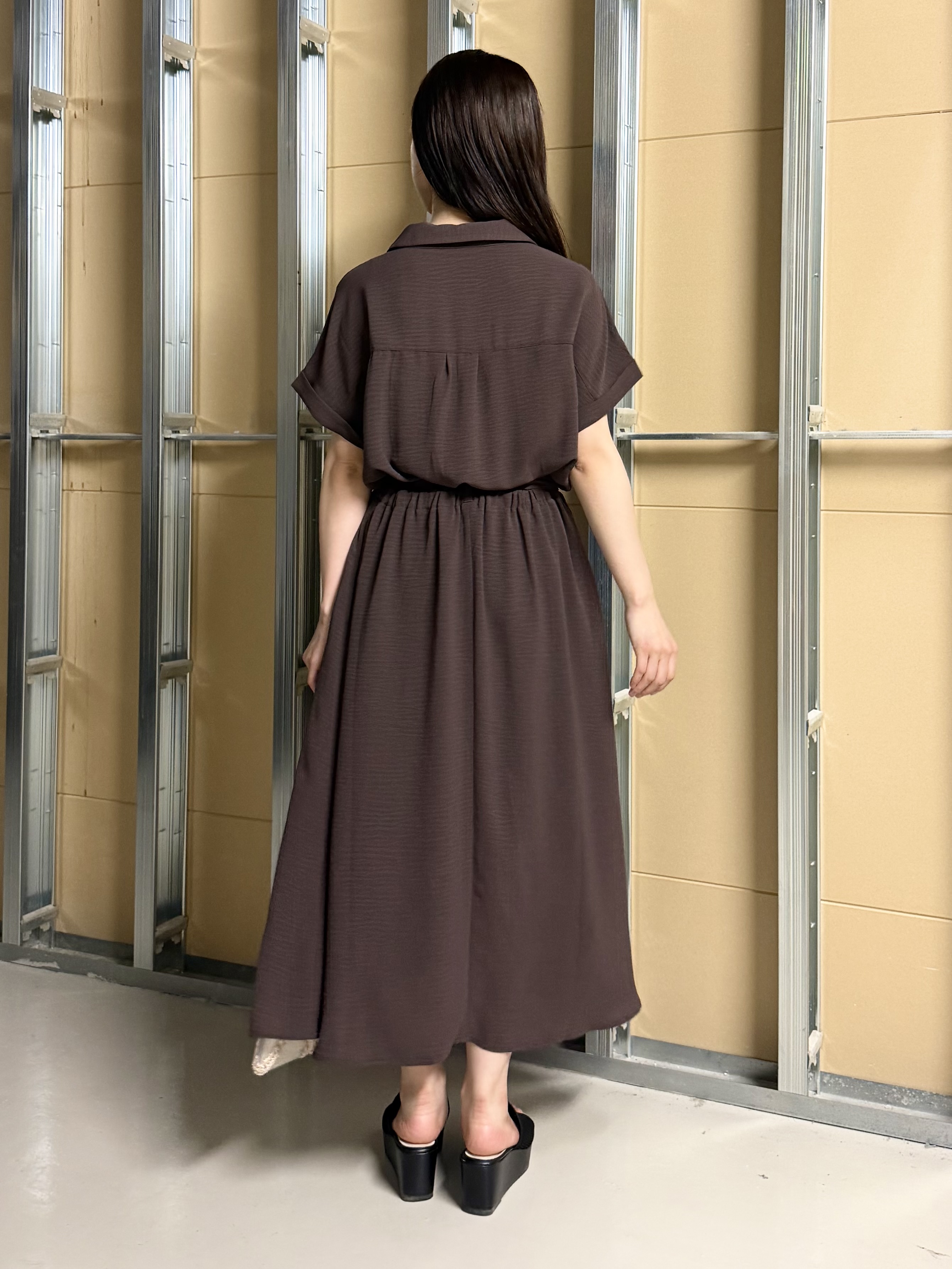 sahoさんの「THE SHOP TK｜【S-XL/ひんやり/防しわ】欲しいが詰まった 上品フィット＆フレアワンピース」を使ったコーディネート