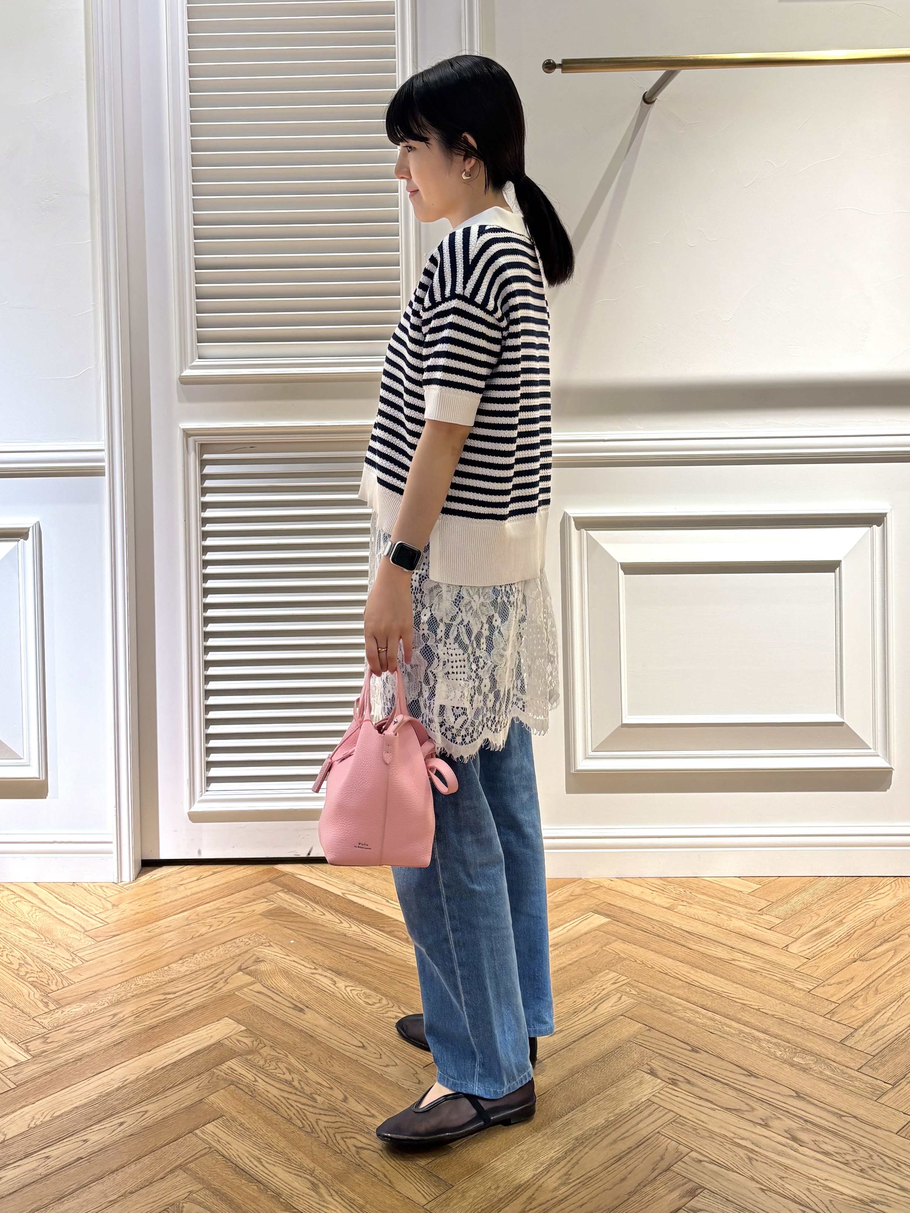 cocoさんの「DRESSTERIOR｜ウォッシャブルスキッパークロップドニット」を使ったコーディネート