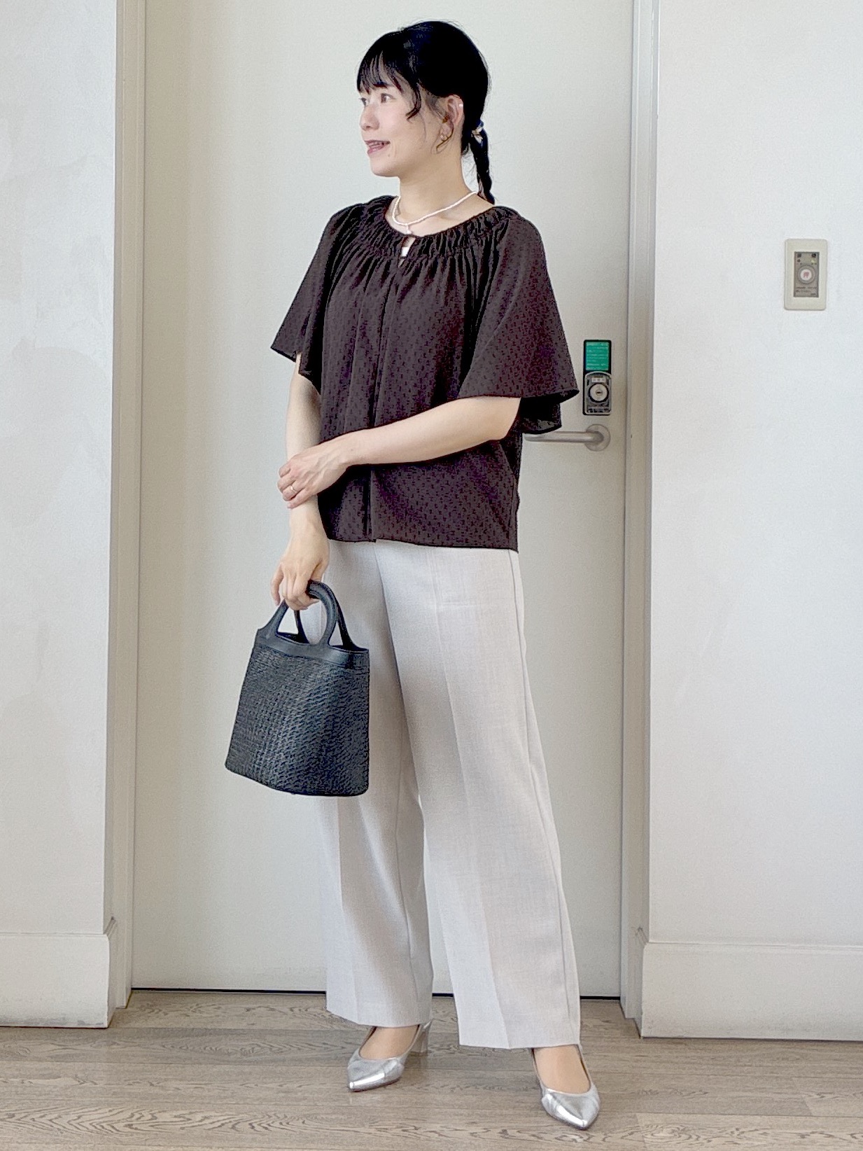  beni_gingerさんの「Reflect｜ネックギャザーデザインブラウス」を使ったコーディネート
