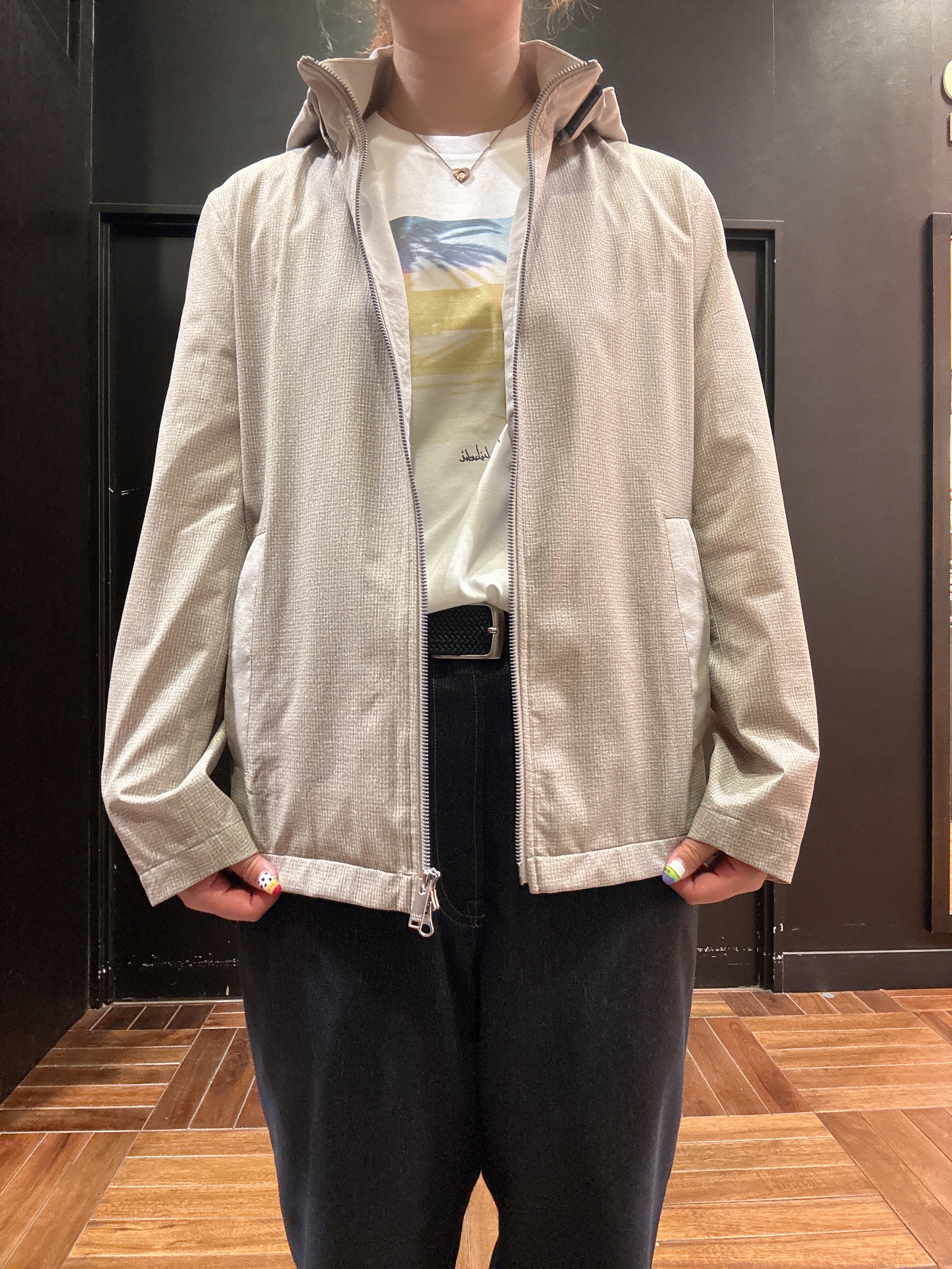 ヒナさんの「TAKEO KIKUCHI｜2WAYアクティブ ライト ブルゾン」を使ったコーディネート