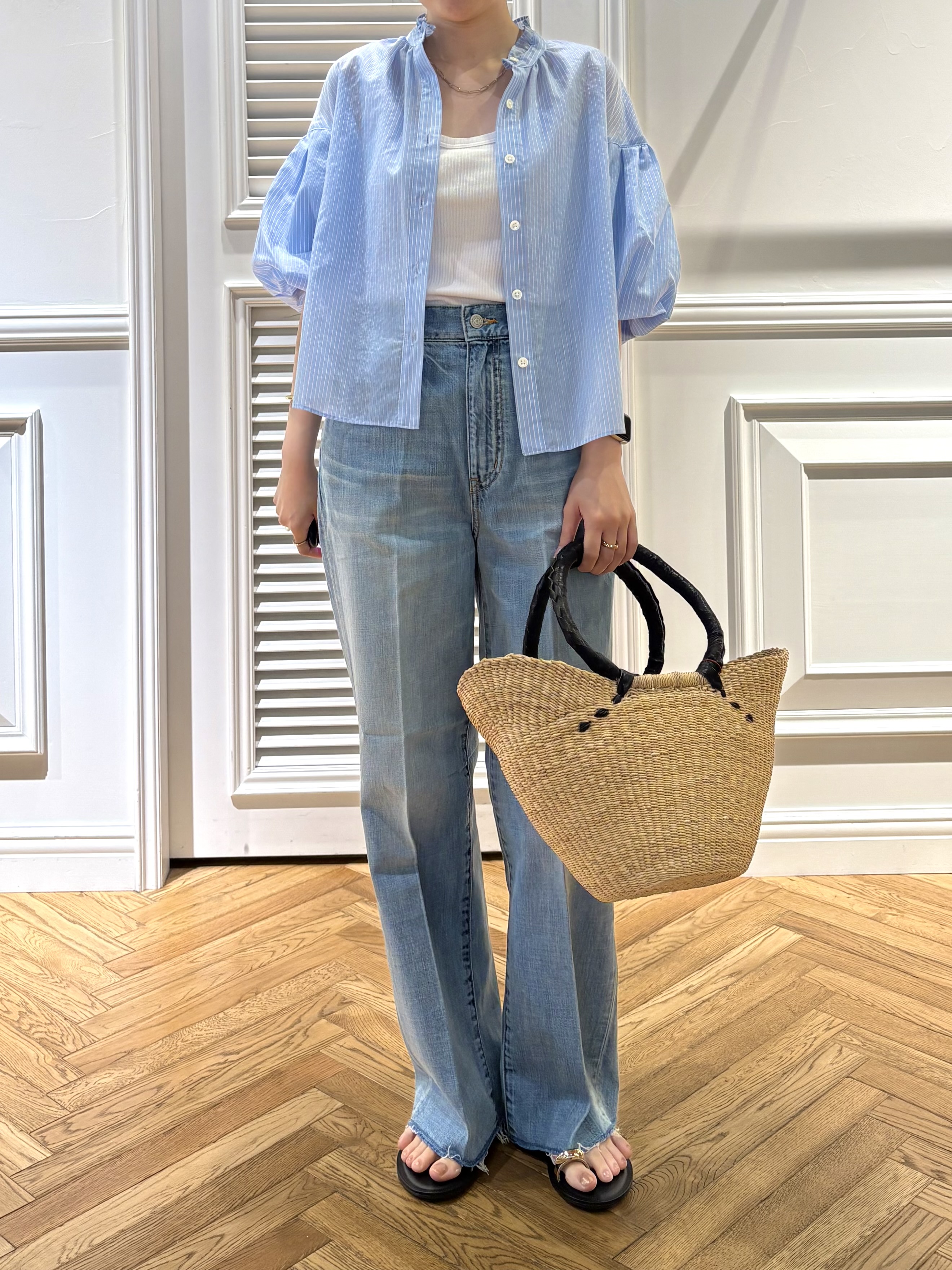 cocoさんの「DRESSTERIOR｜【日本製】ランダムテレコタンクトップ」を使ったコーディネート
