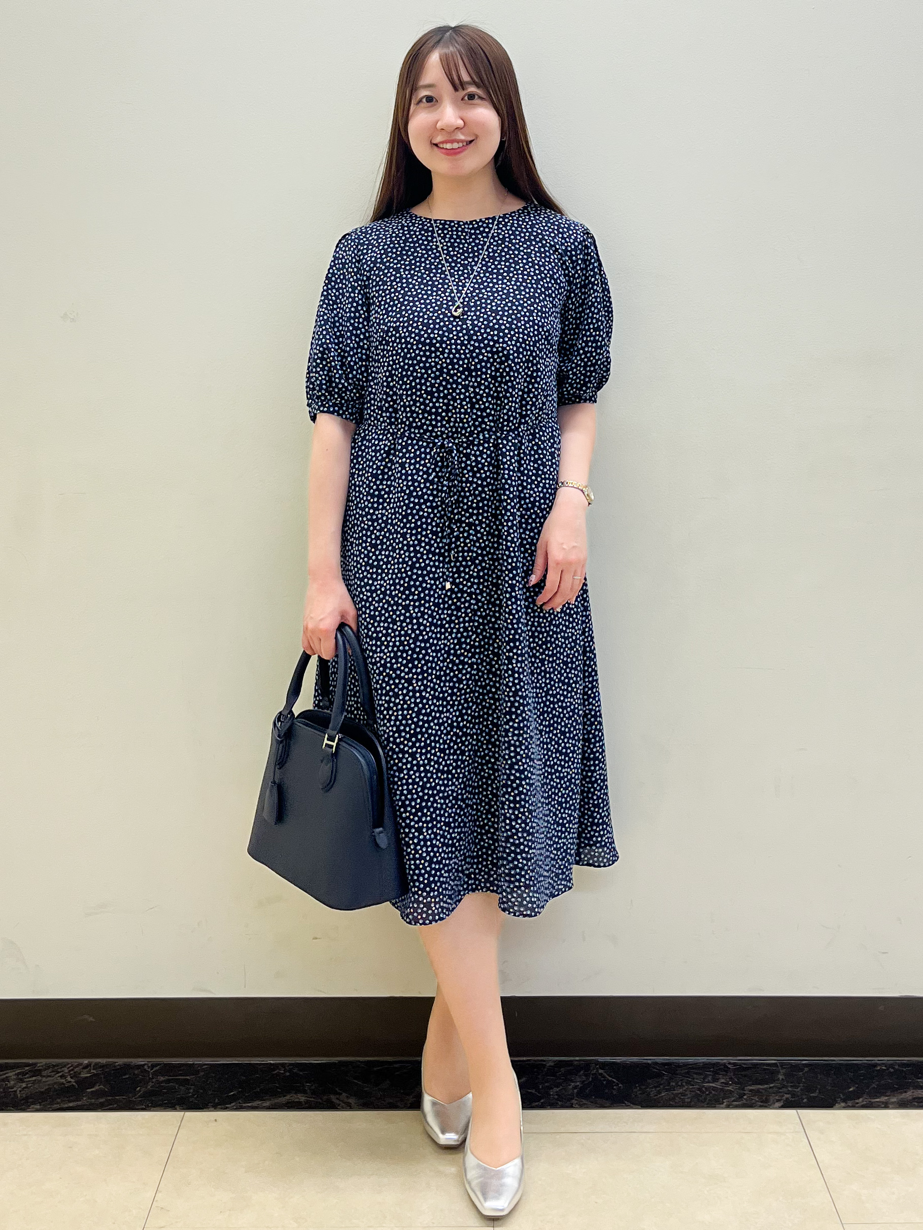mikikoさんの「Reflect｜シフォンスリーブワンピース」を使ったコーディネート