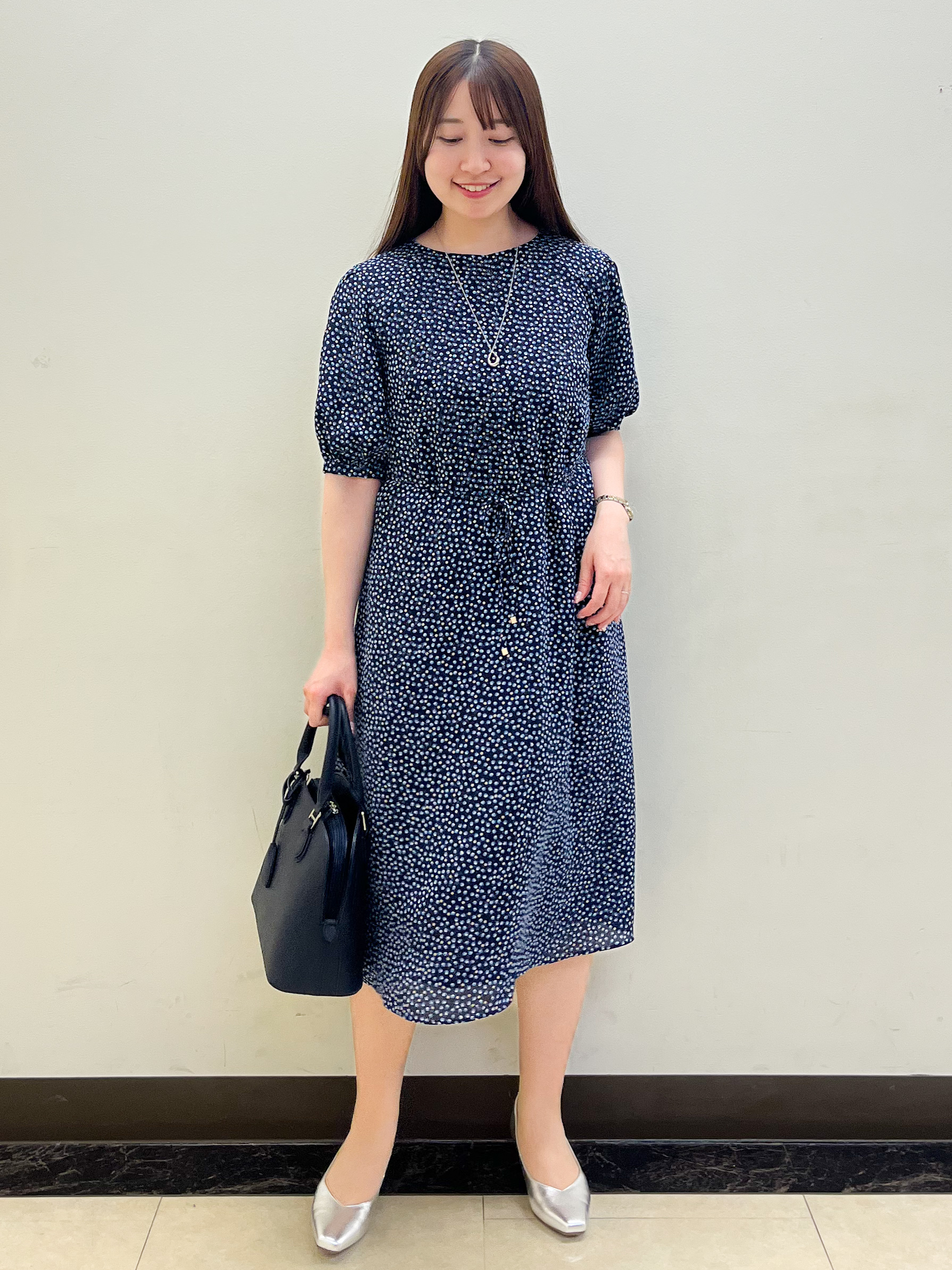 mikikoさんの「Reflect｜シフォンスリーブワンピース」を使ったコーディネート