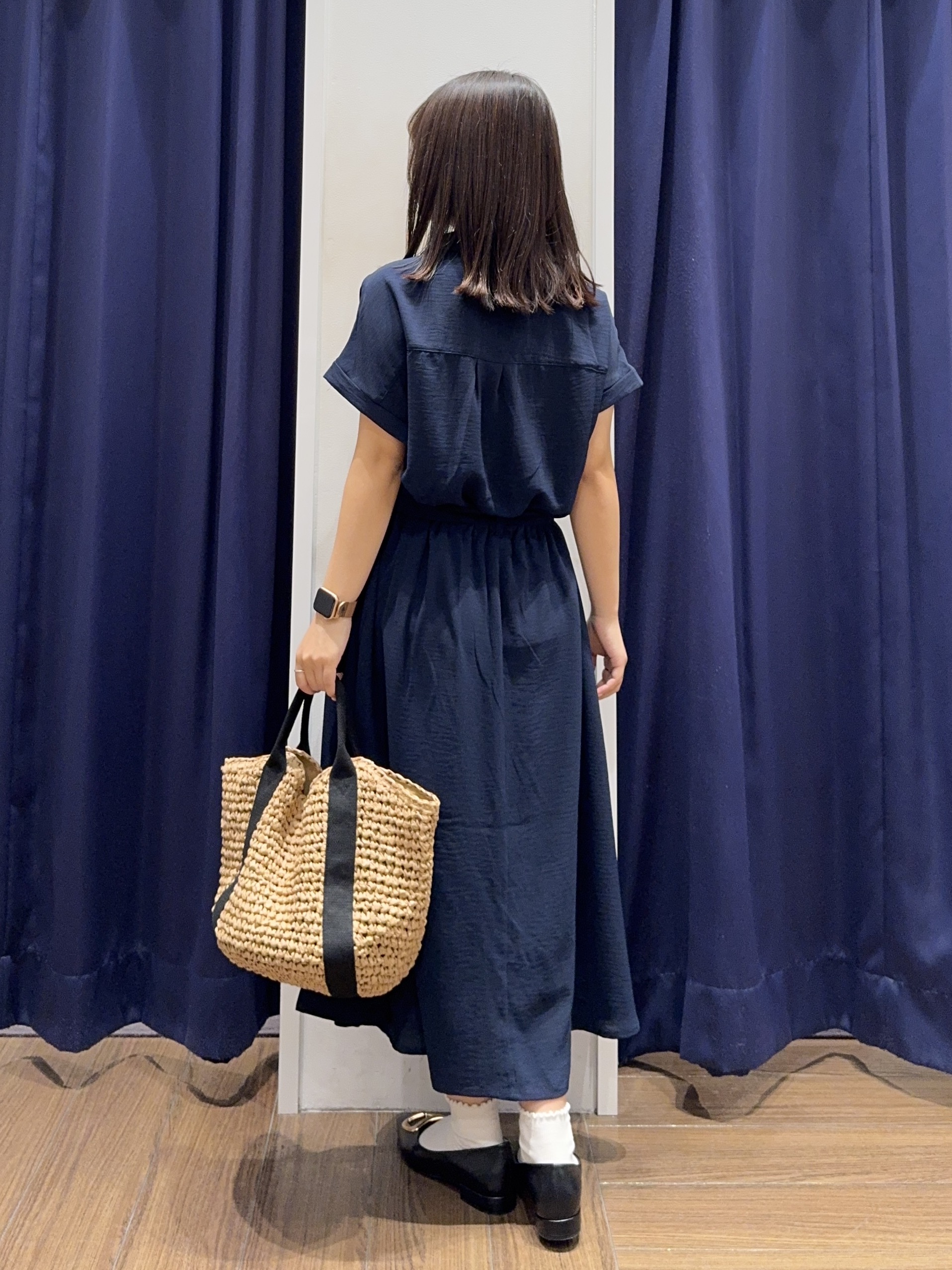 cherryさんの「THE SHOP TK｜【S-XL/ひんやり/防しわ】欲しいが詰まった 上品フィット＆フレアワンピース」を使ったコーディネート