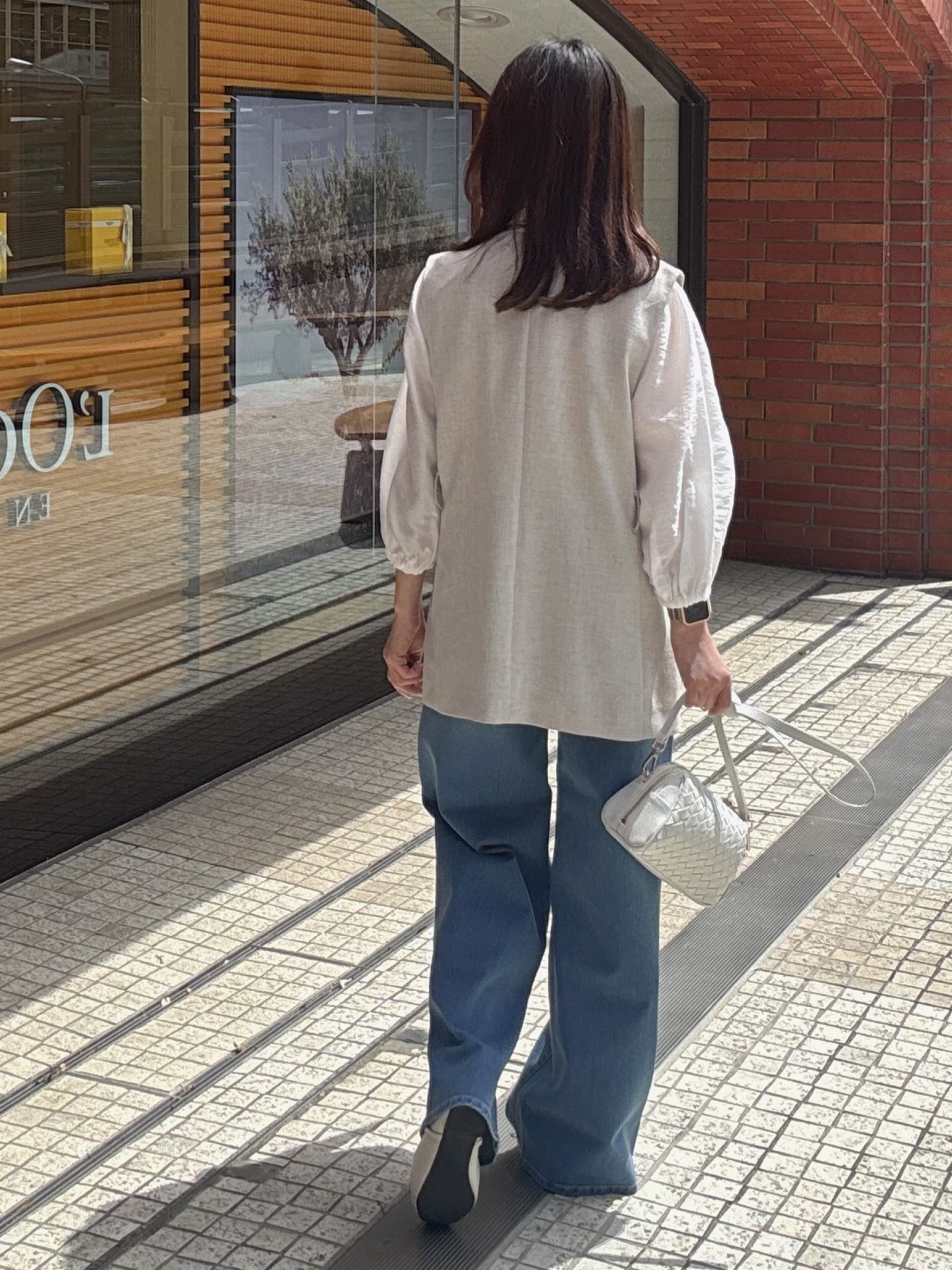 makiさんの「UNTITLED｜【セットアップ可/UV/接触冷感】スラブキーネックジレ」を使ったコーディネート