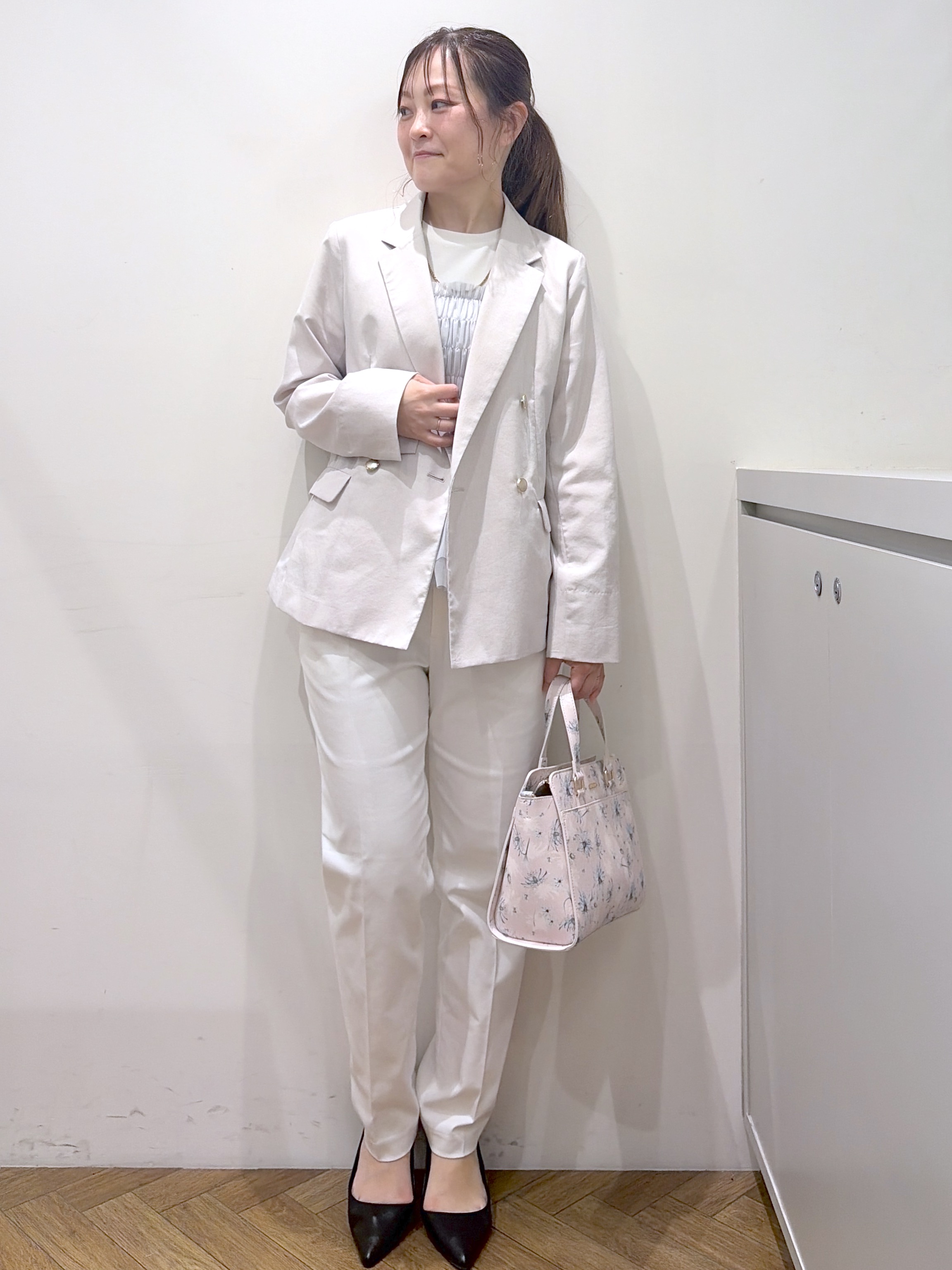 Junさんの「index｜チュールペプラムトップス【洗濯機OK／接触冷感／UVケア】」を使ったコーディネート