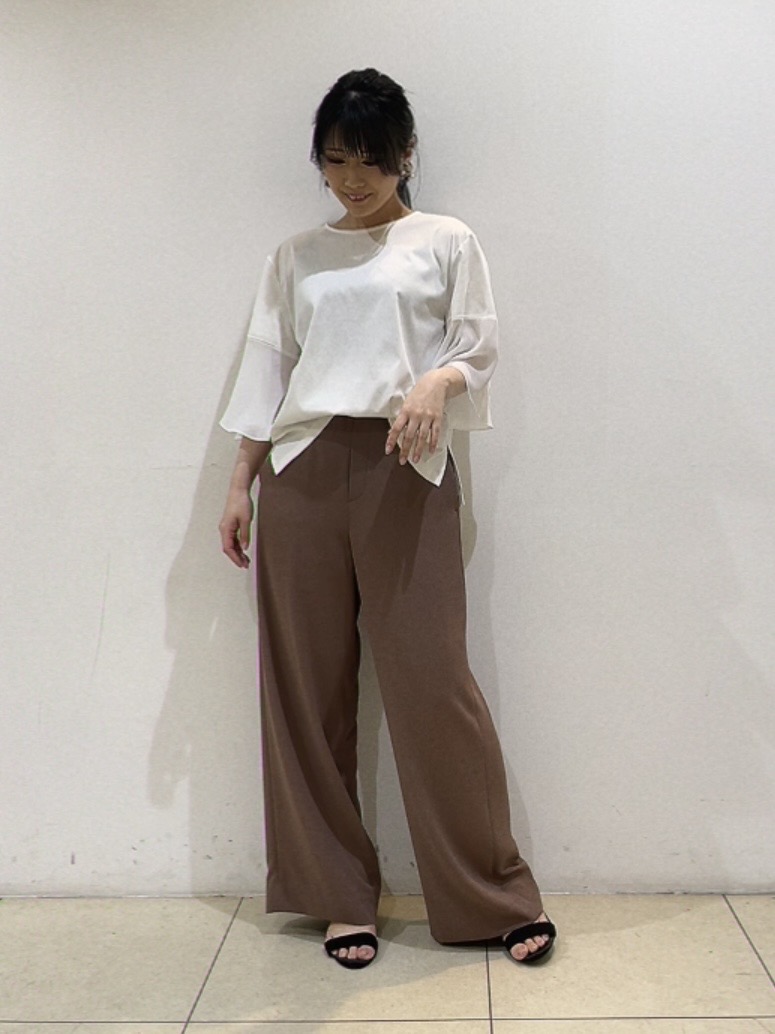 watanabeさんの「UNTITLED｜【洗える/華奢見え】袖シアープルオーバー」を使ったコーディネート