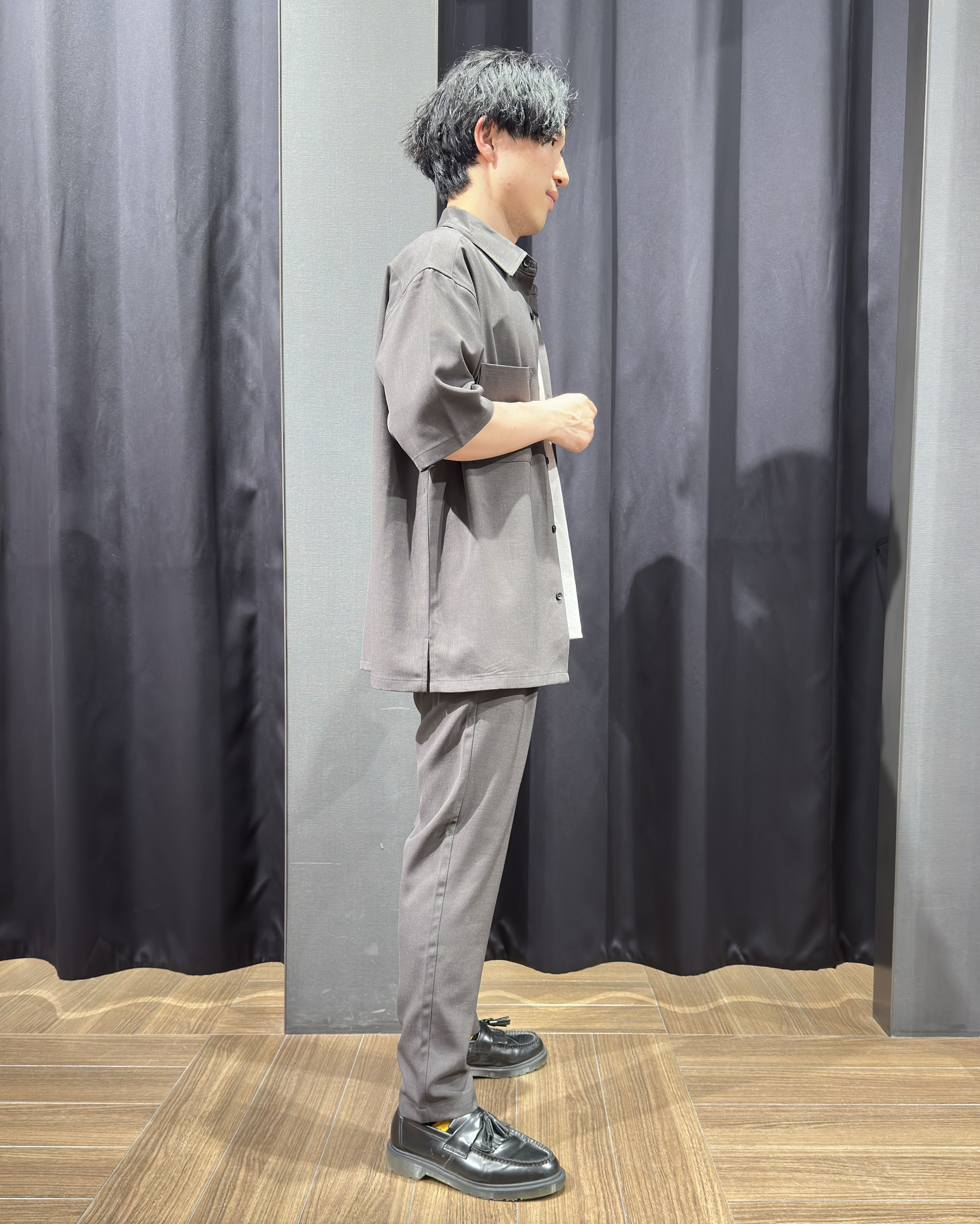 tomoyaさんの「THE SHOP TK｜LITE TEX ダブルフラップ半袖シャツ 接触冷感/吸水速乾/UVカット/アンチピリング/イージー」を使ったコーディネート