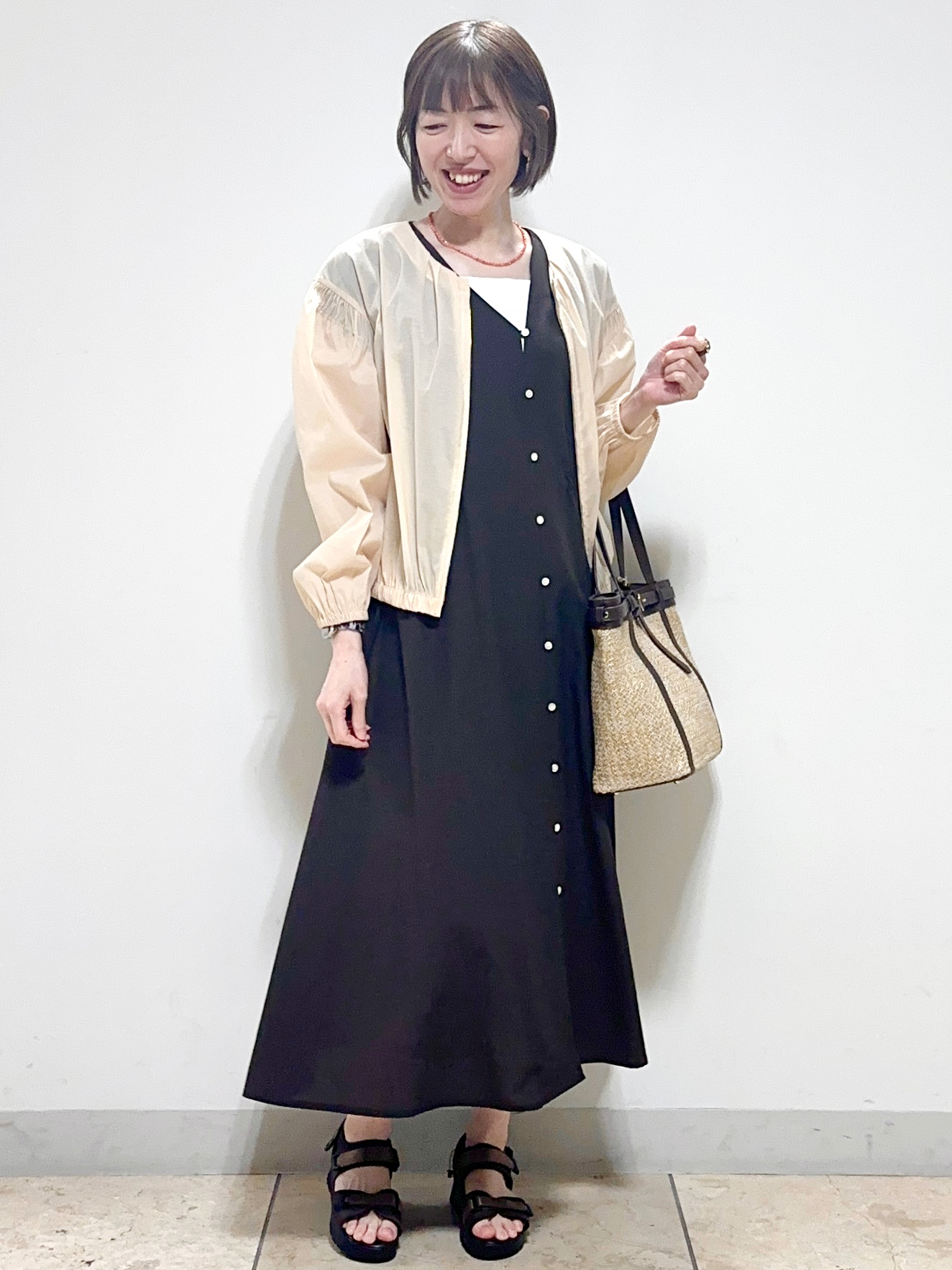 イト子さんの「Reflect｜フロントファスナーシアーブルゾン」を使ったコーディネート