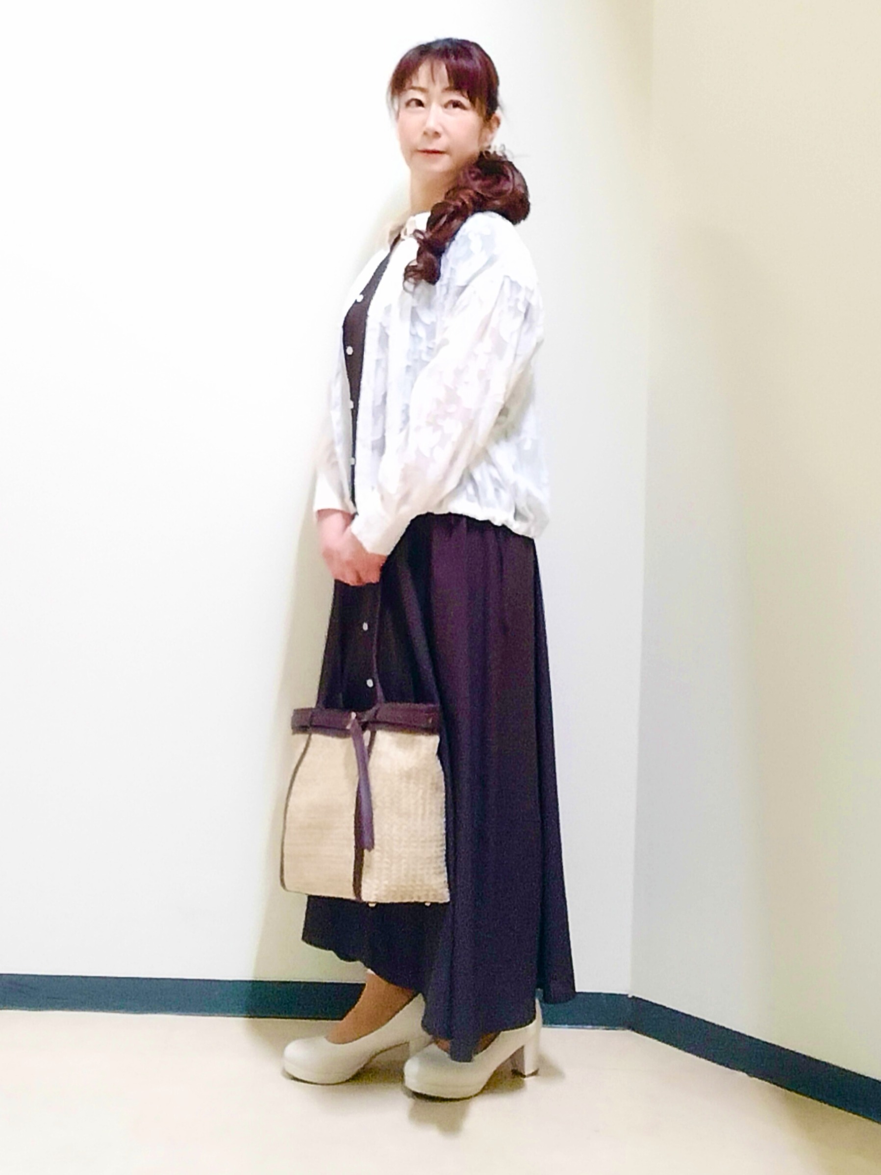 花さんの「Reflect｜【通気性あり／涼しい／マシンウォッシャブル】フロントボタンワンピース」を使ったコーディネート