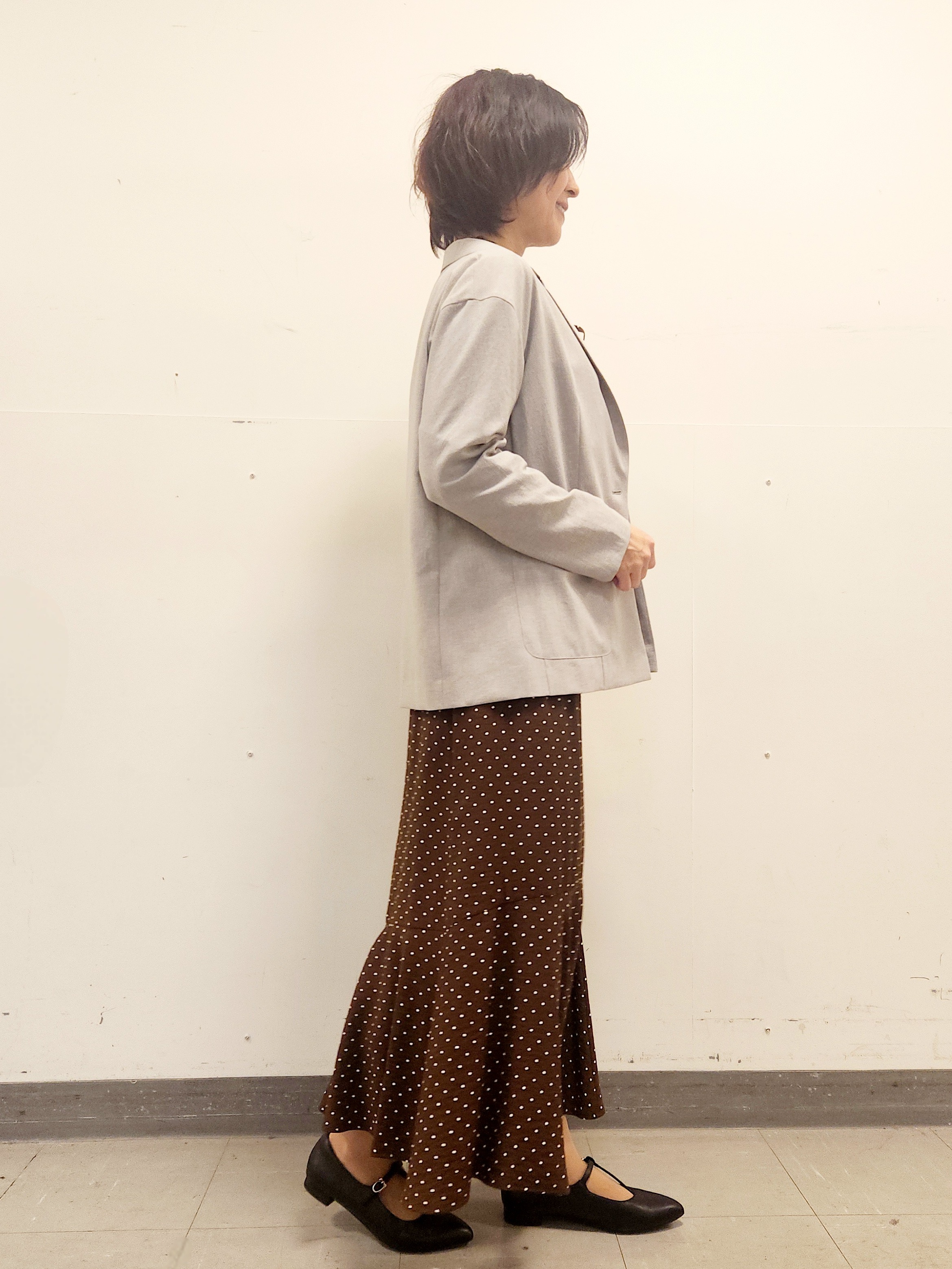 mayumayuさんの「Reflect｜【SS-4Lサイズ／接触冷感／シワになりにくい】リラクシーテーラードジャケット」を使ったコーディネート