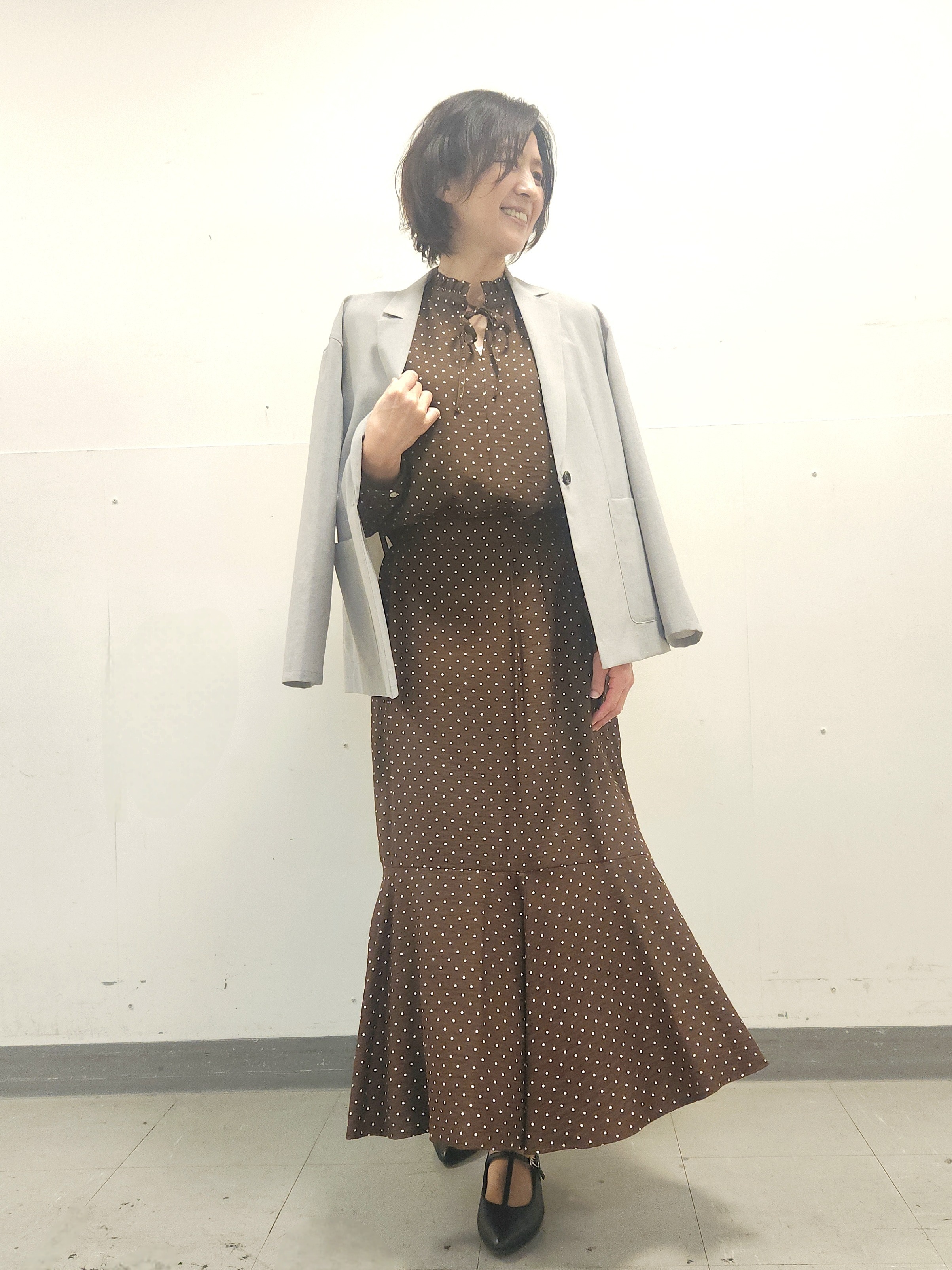 mayumayuさんの「Reflect｜【SS-4Lサイズ／接触冷感／シワになりにくい】リラクシーテーラードジャケット」を使ったコーディネート