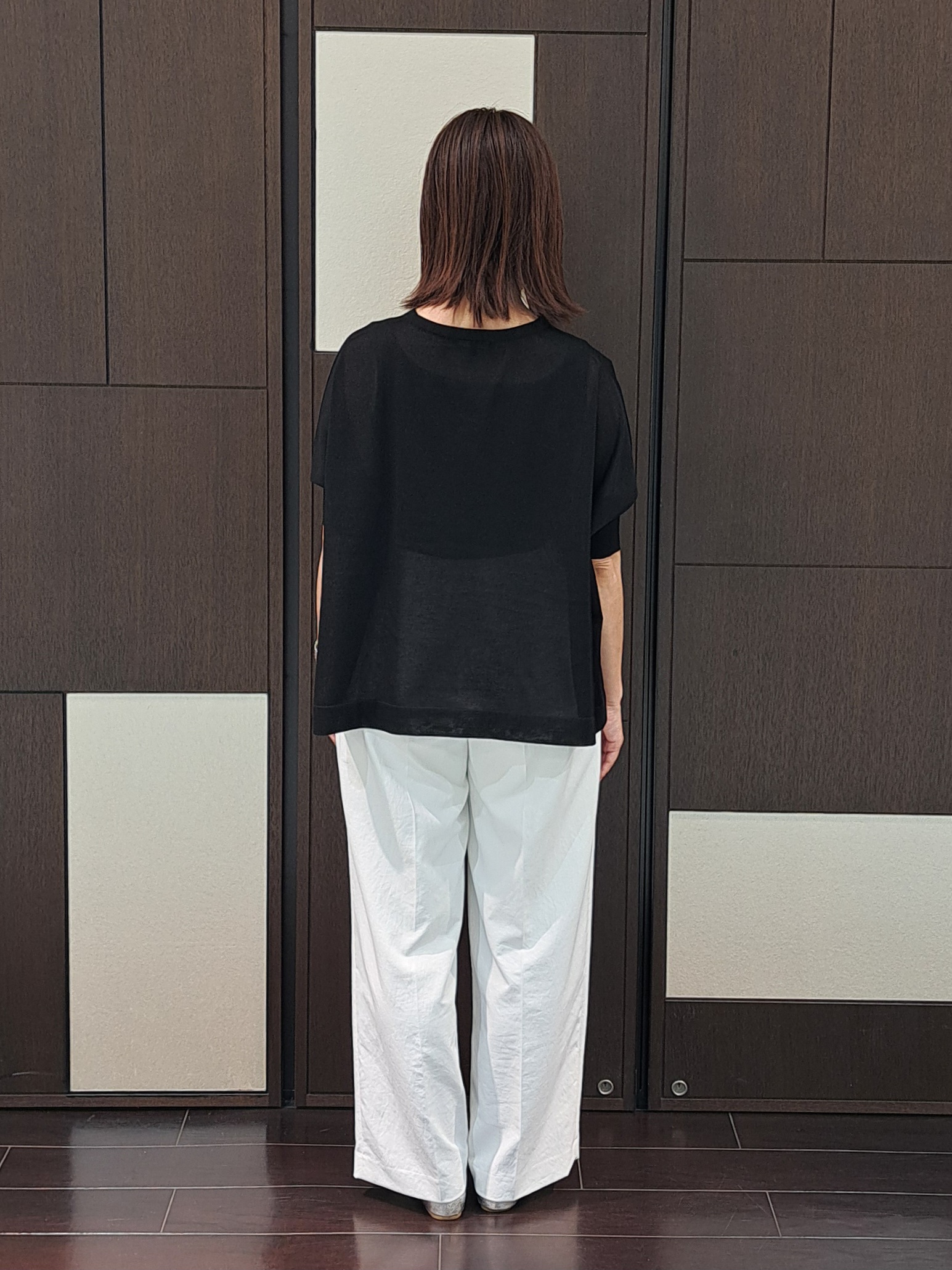 ちいさんの「UNTITLED｜【9色展開/アンサンブル可】コットンクルーネックカーディガン」を使ったコーディネート