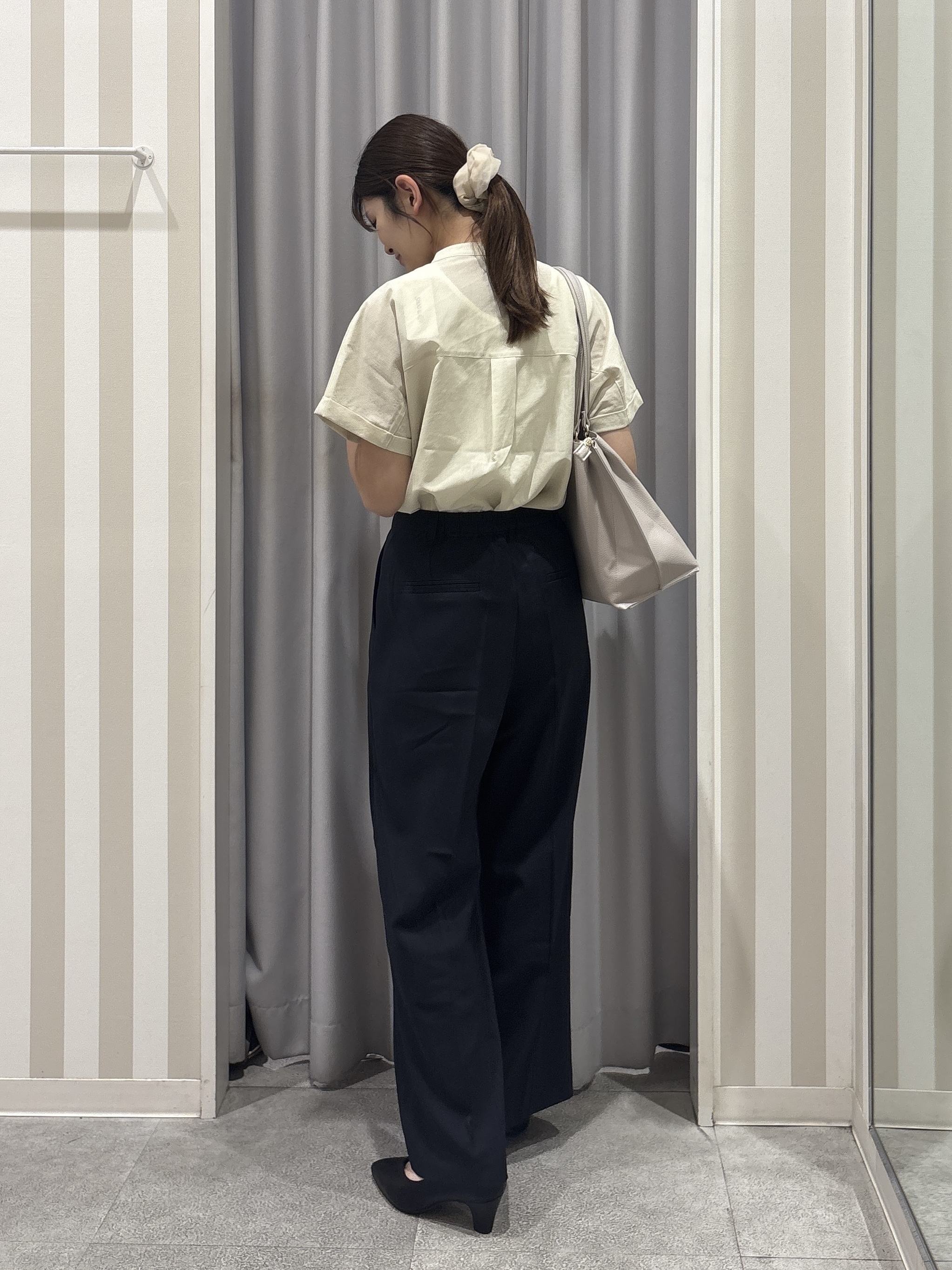 Rikaさんの「SHOO･LA･RUE｜【前後2WAY/洗濯機可/S-LL】毎日のお供に ランダムテレコタンクトップ」を使ったコーディネート