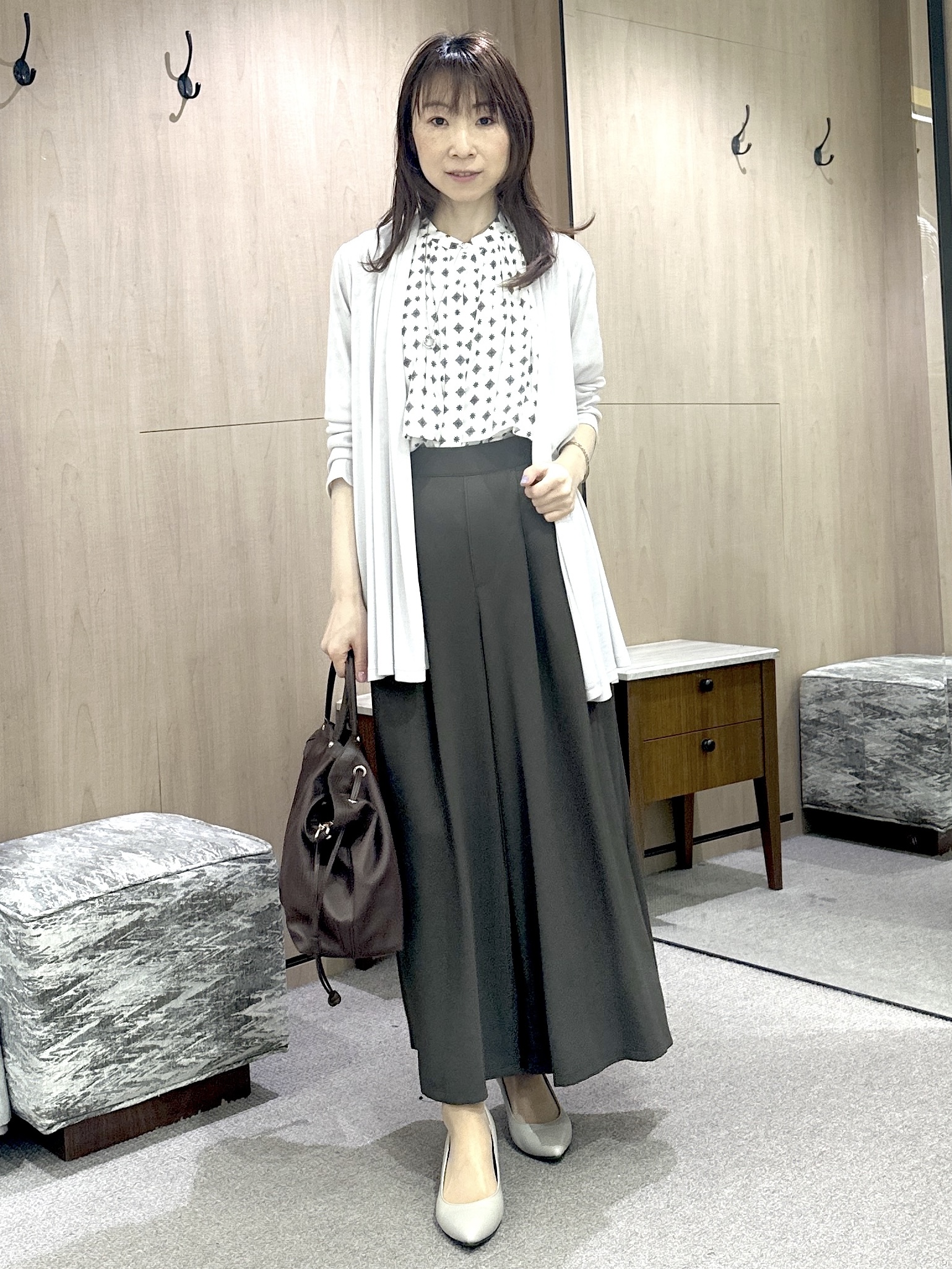 Miwaさんの「UNTITLED｜【接触冷感/UVカット/遮熱機能】フライスジャージカーディガン」を使ったコーディネート