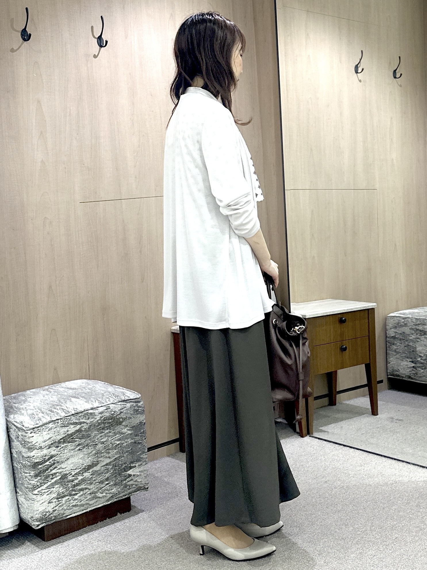 Miwaさんの「UNTITLED｜【接触冷感/UVカット/遮熱機能】フライスジャージカーディガン」を使ったコーディネート