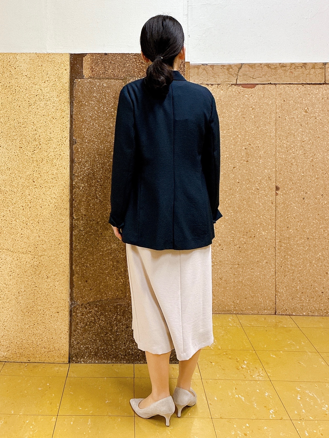 hattoriさんの「INDIVI｜【洗える／UVケア／麻調】シングルジャケット」を使ったコーディネート