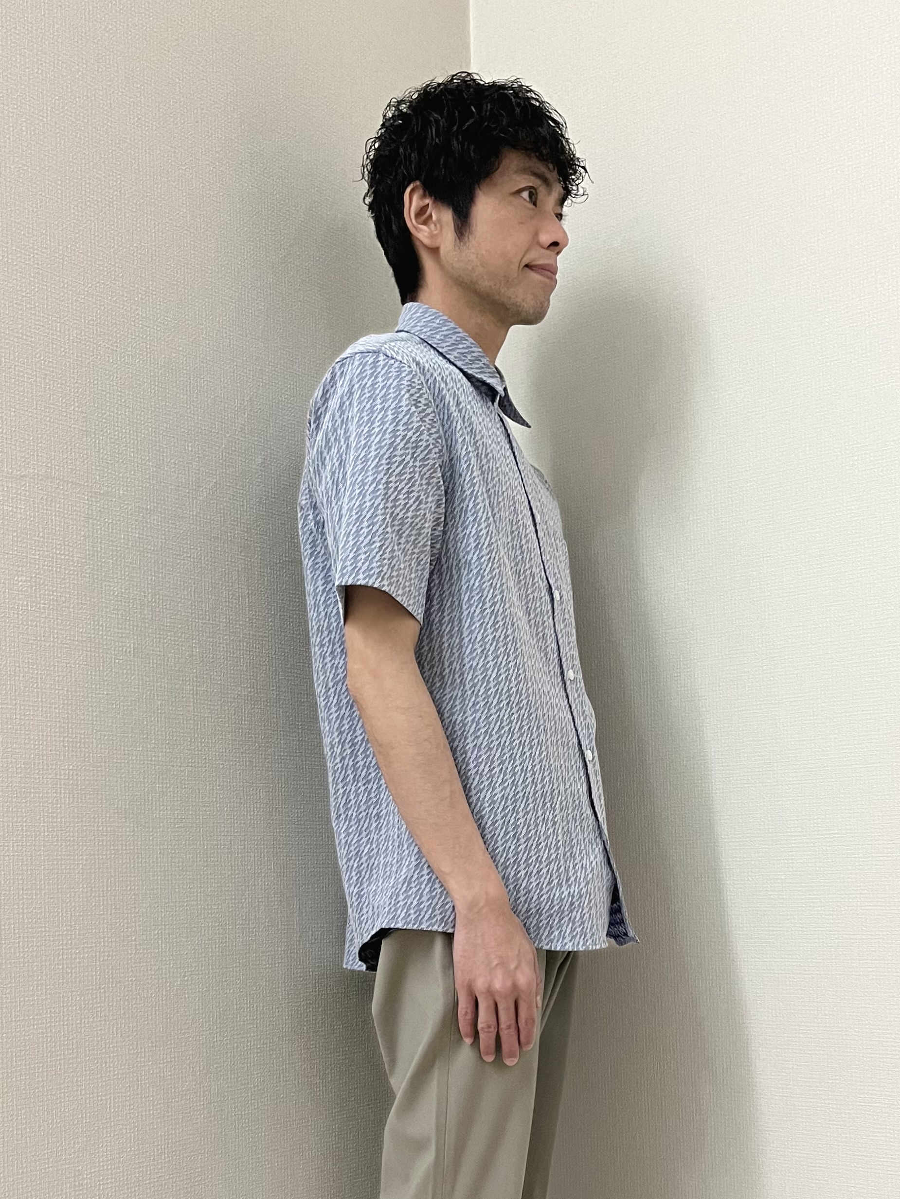 URAさんの「TAKEO KIKUCHI｜播州織り 千鳥 半袖シャツ」を使ったコーディネート