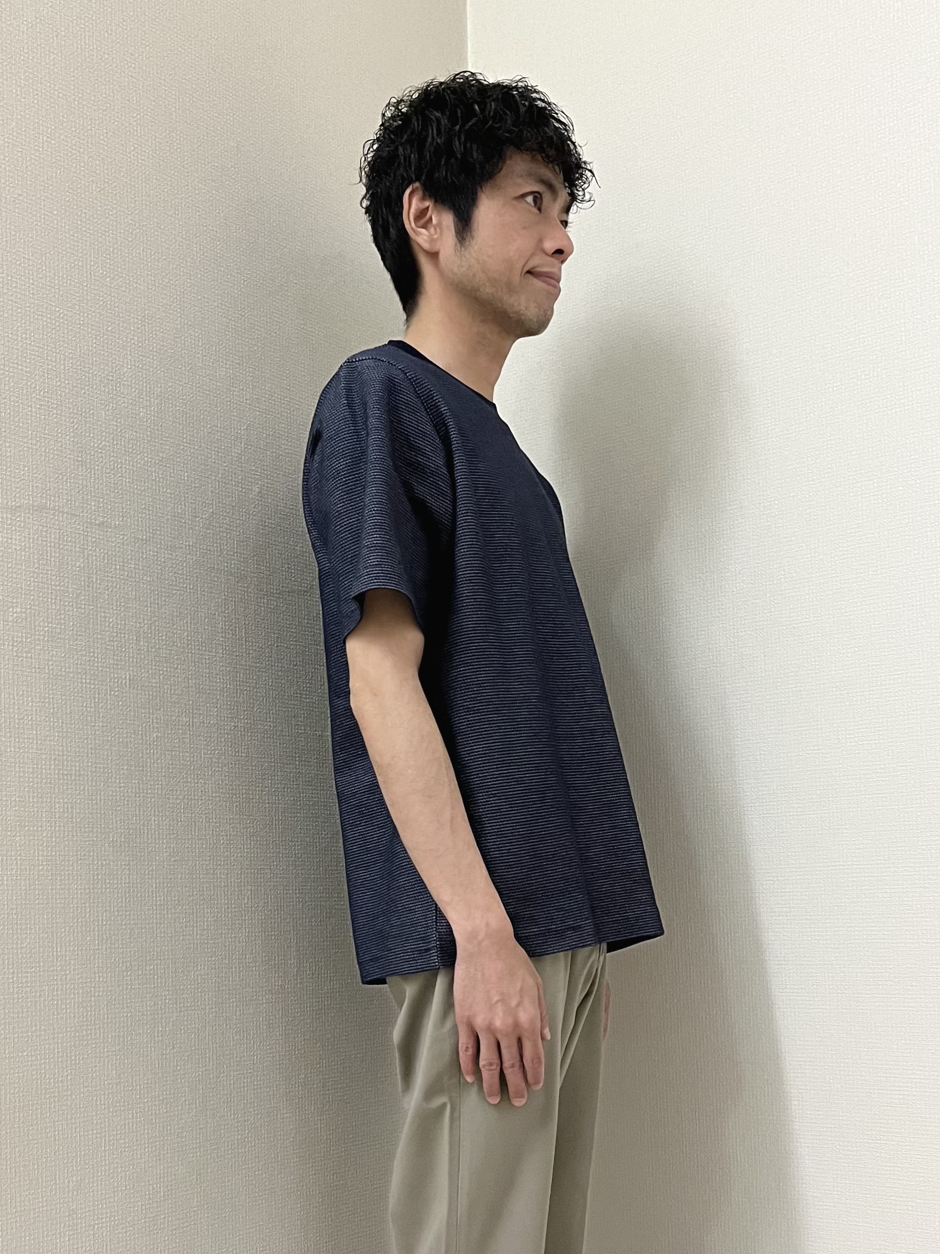 URAさんの「TAKEO KIKUCHI｜播州織り 千鳥 半袖シャツ」を使ったコーディネート