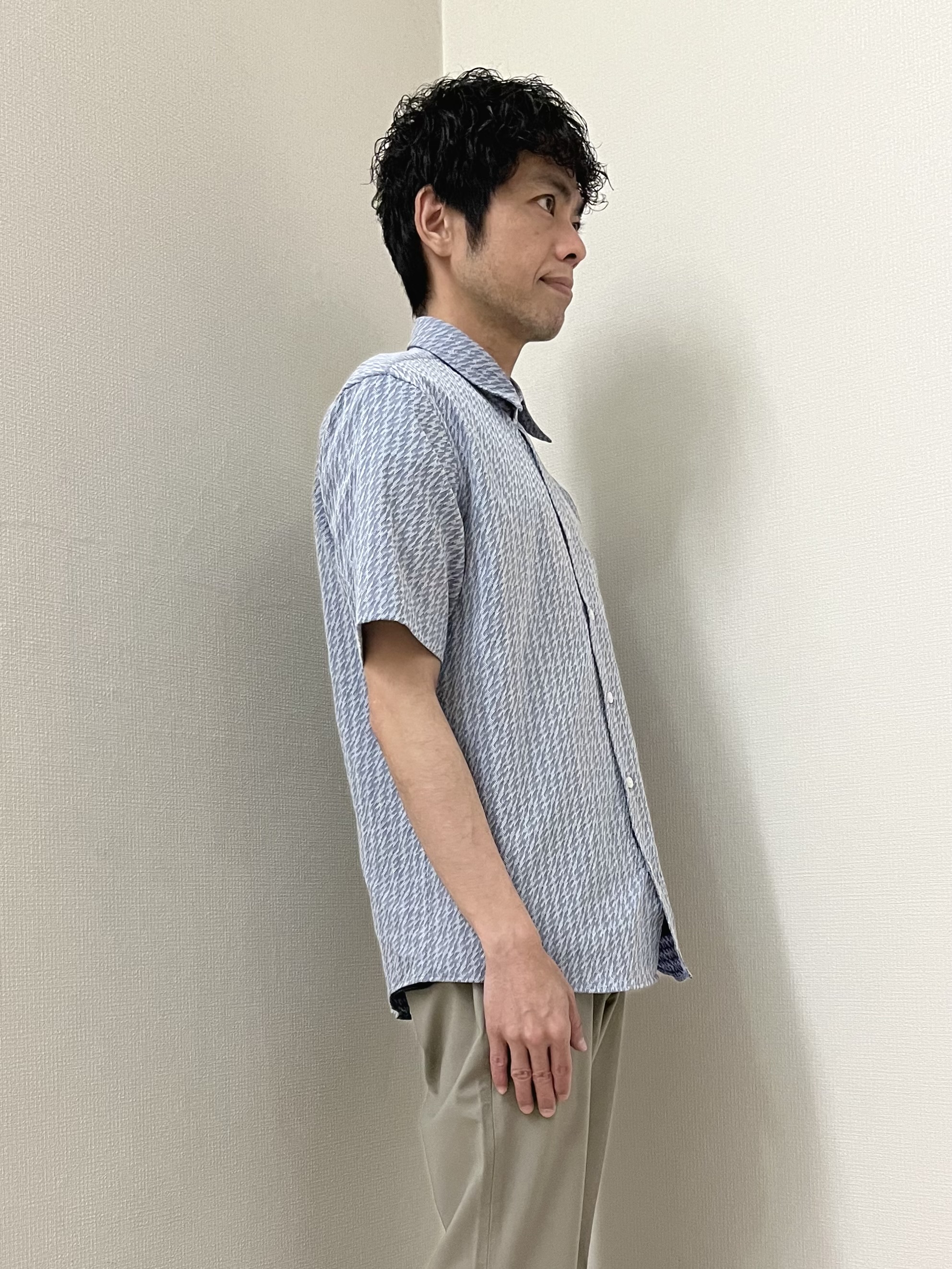 URAさんの「TAKEO KIKUCHI｜播州織り 千鳥 半袖シャツ」を使ったコーディネート