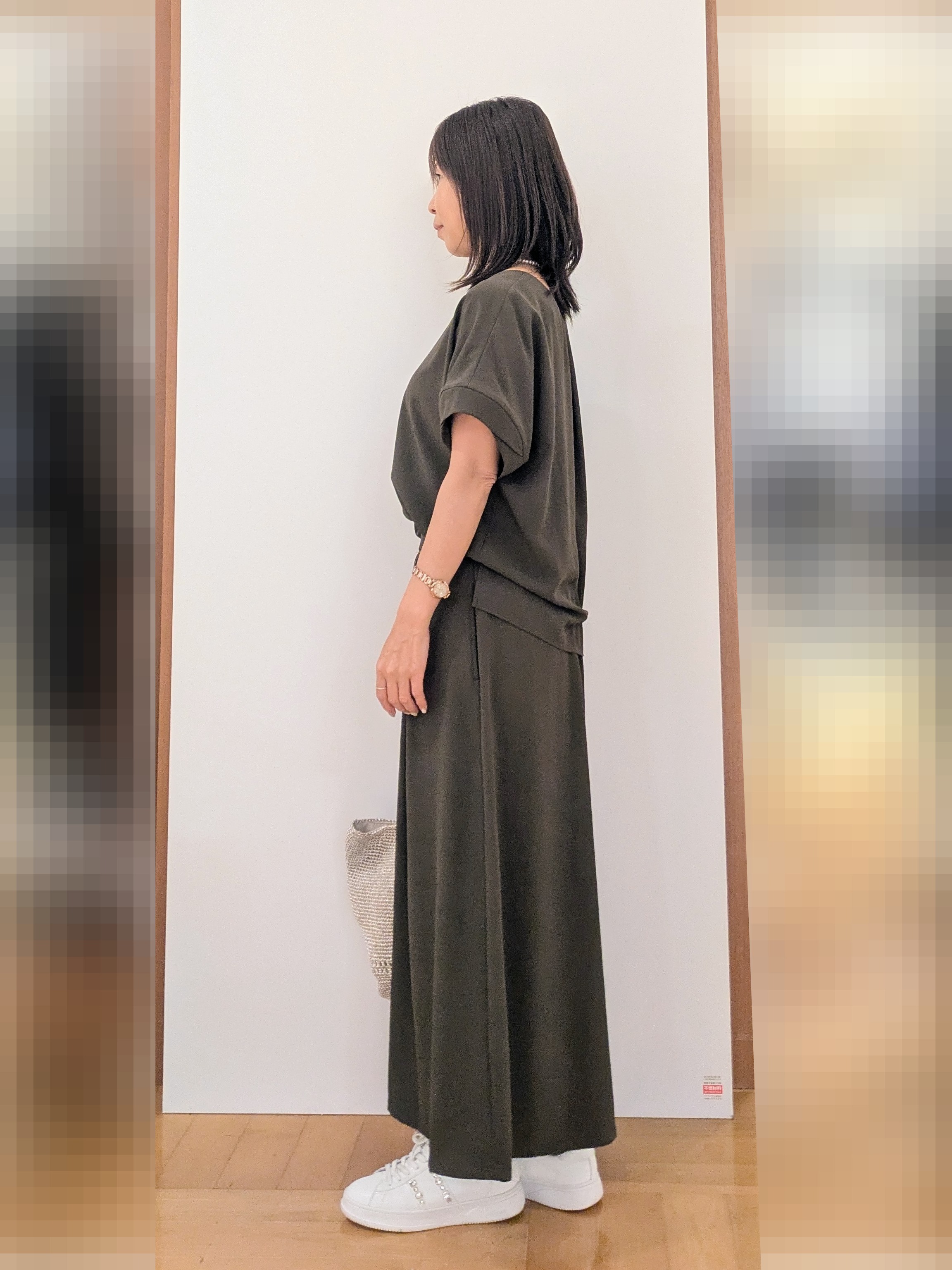 laverさんの「UNTITLED｜【アンサンブル可/日除け・冷房対策】シアーレーヨンZIPカーディガン」を使ったコーディネート