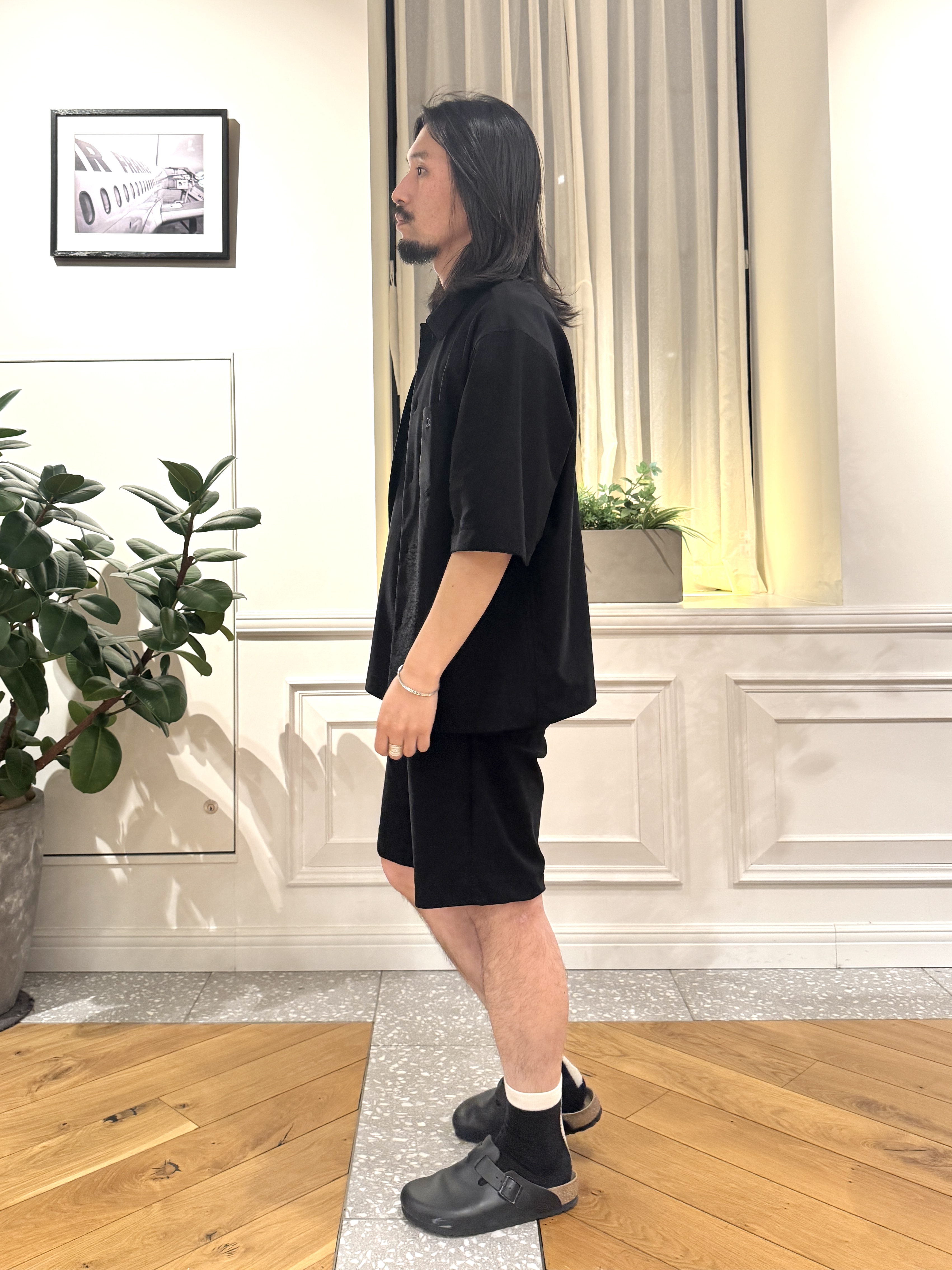 kawarataniさんの「DRESSTERIOR｜【接触冷感/UVカット/ウォッシャブル/Safari5月号掲載】AIRTOOL ハーフスリーブシャツ」を使ったコーディネート