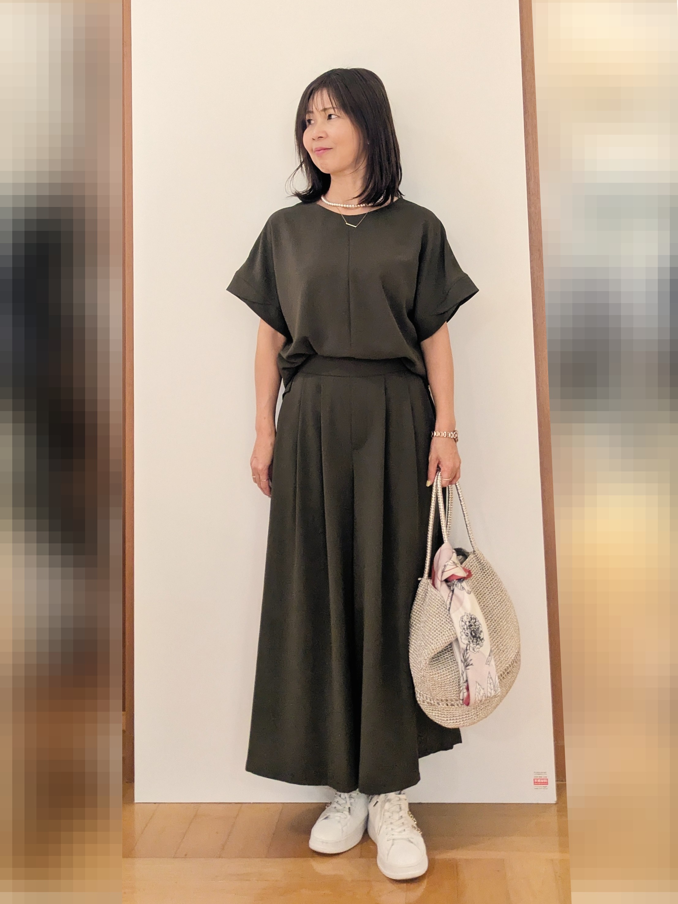 laverさんの「UNTITLED｜【接触冷感/UVカット/遮熱機能】フライスジャージカーディガン」を使ったコーディネート