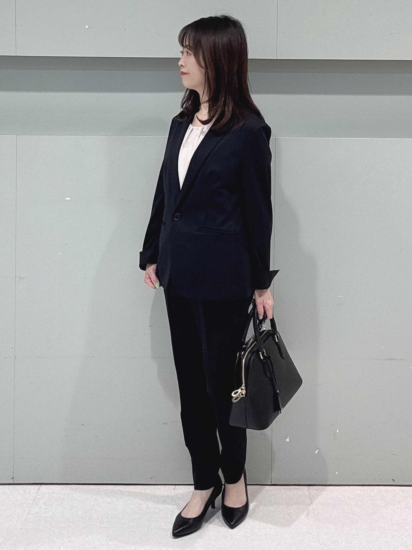 makiさんの「UNTITLED｜【UV/接触冷感/スーツ】ジャージテーラードジャケット」を使ったコーディネート