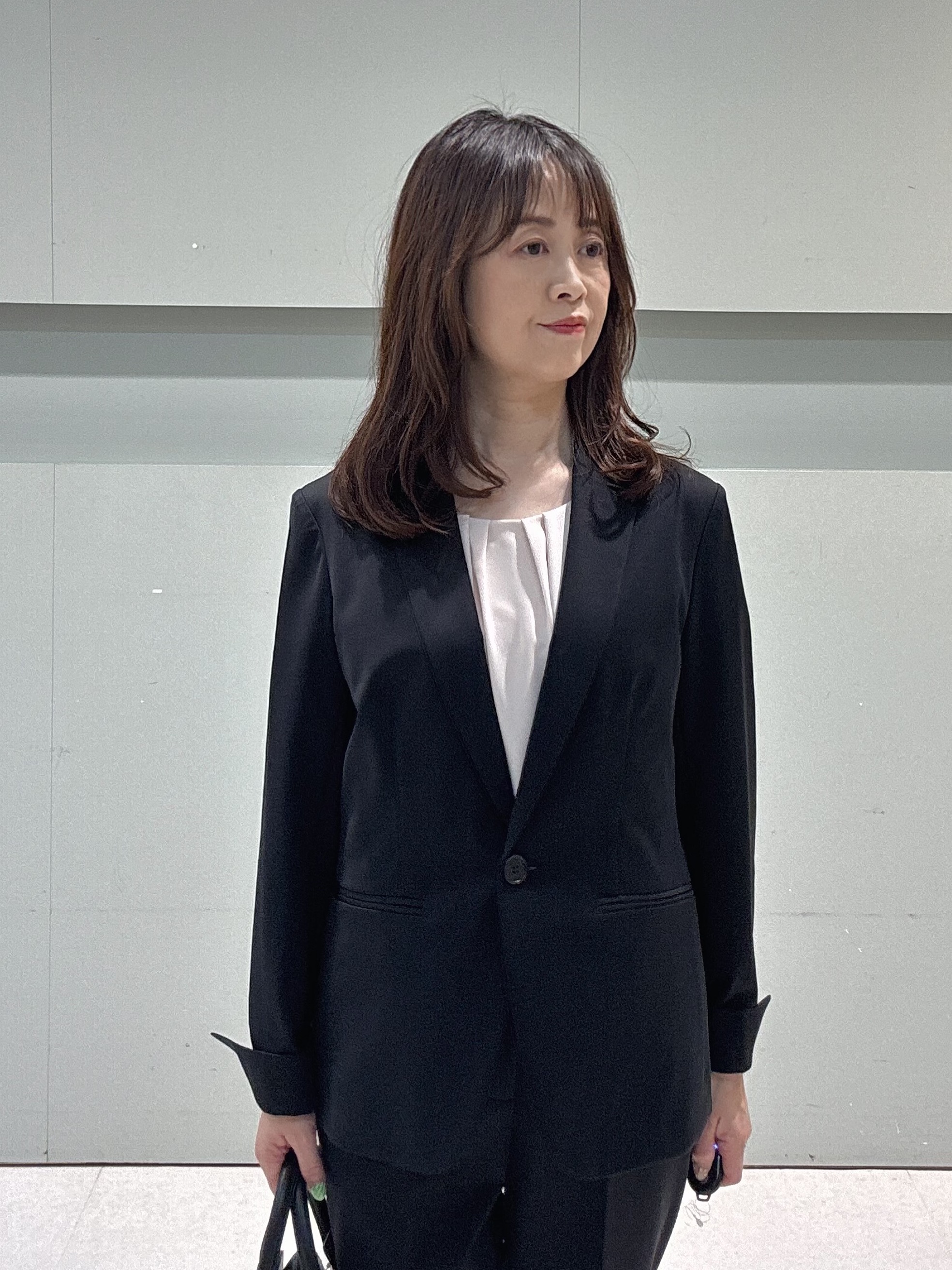 makiさんの「UNTITLED｜【UV/接触冷感/スーツ】ジャージテーラードジャケット」を使ったコーディネート
