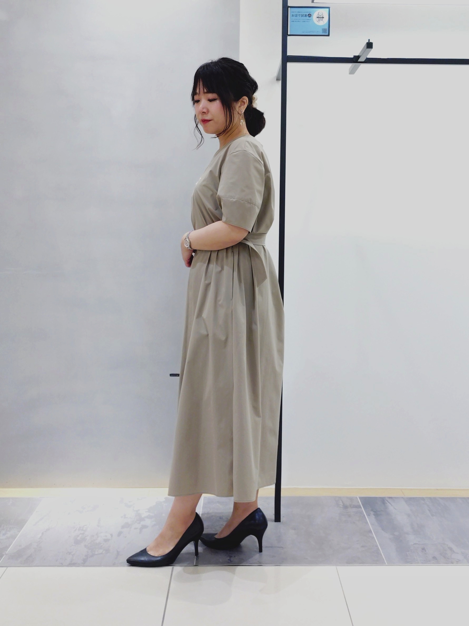 TOMOMIさんの「INDIVI｜【洗える／多機能／SETUP可】着る日傘ダブルジャケット」を使ったコーディネート