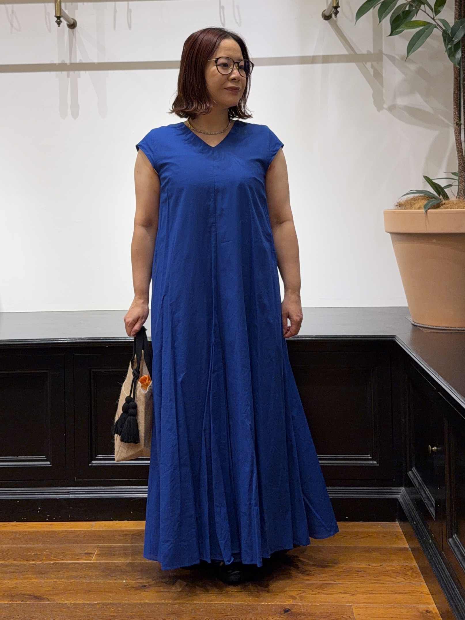 Asamiさんの「DRESSTERIOR｜【きれいめ/ウォッシャブル】コットンローンフレンチスリーブワンピ」を使ったコーディネート