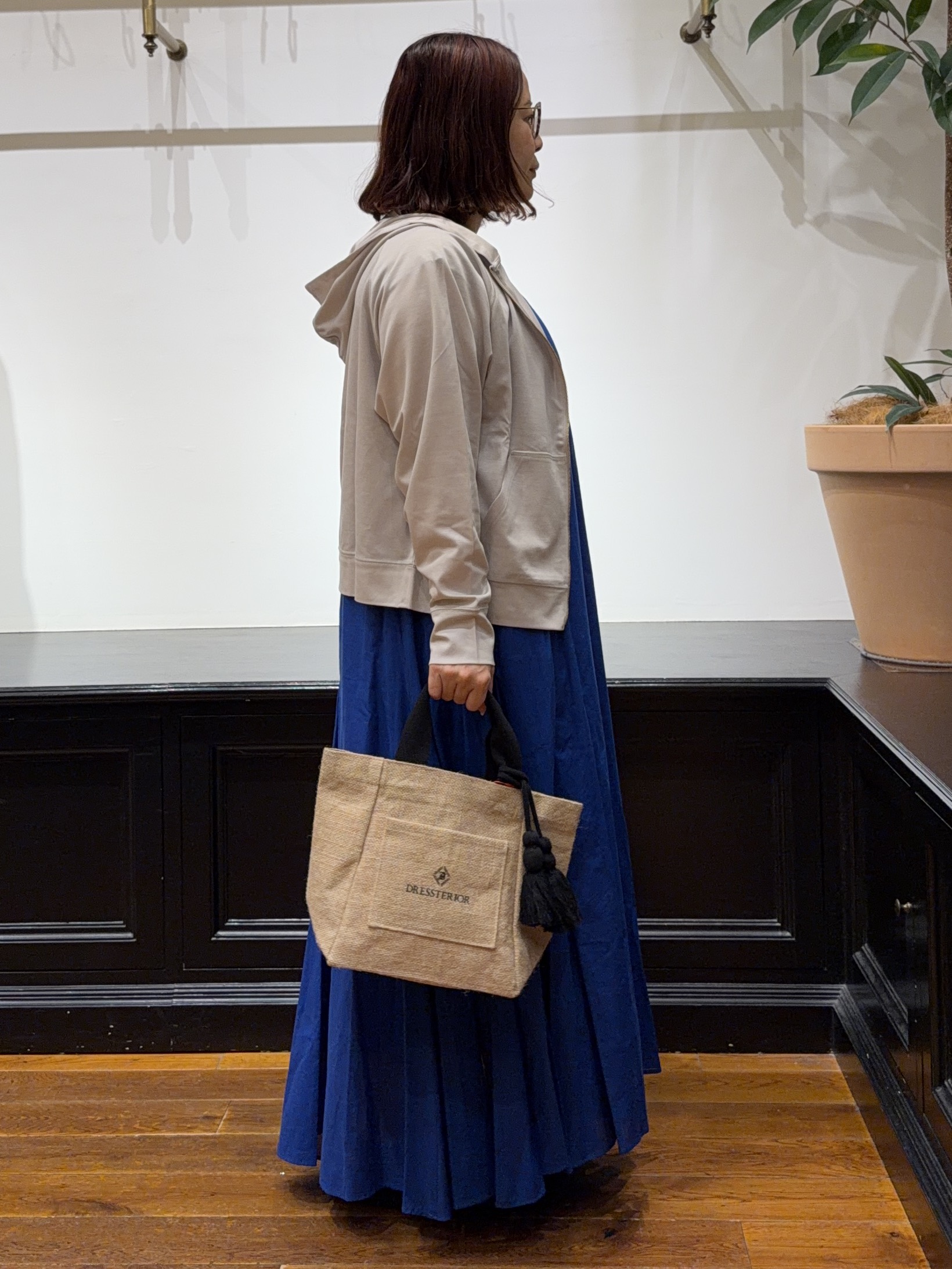Asamiさんの「DRESSTERIOR｜【きれいめ/ウォッシャブル】コットンローンフレンチスリーブワンピ」を使ったコーディネート