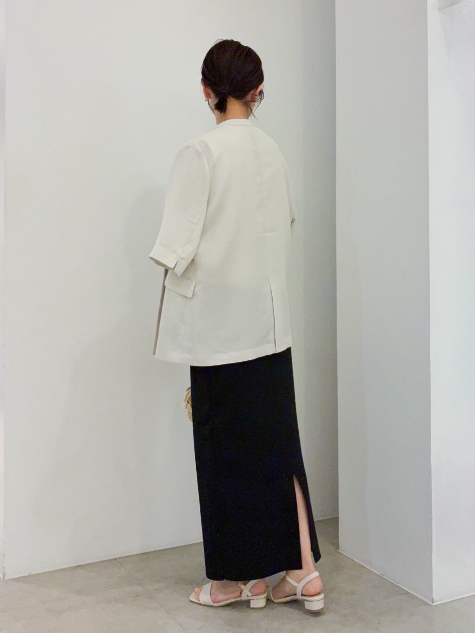 kanakoさんの「grove｜【洗濯機OK/ひんやり】軽く羽織れるハーフスリーブジャケット」を使ったコーディネート
