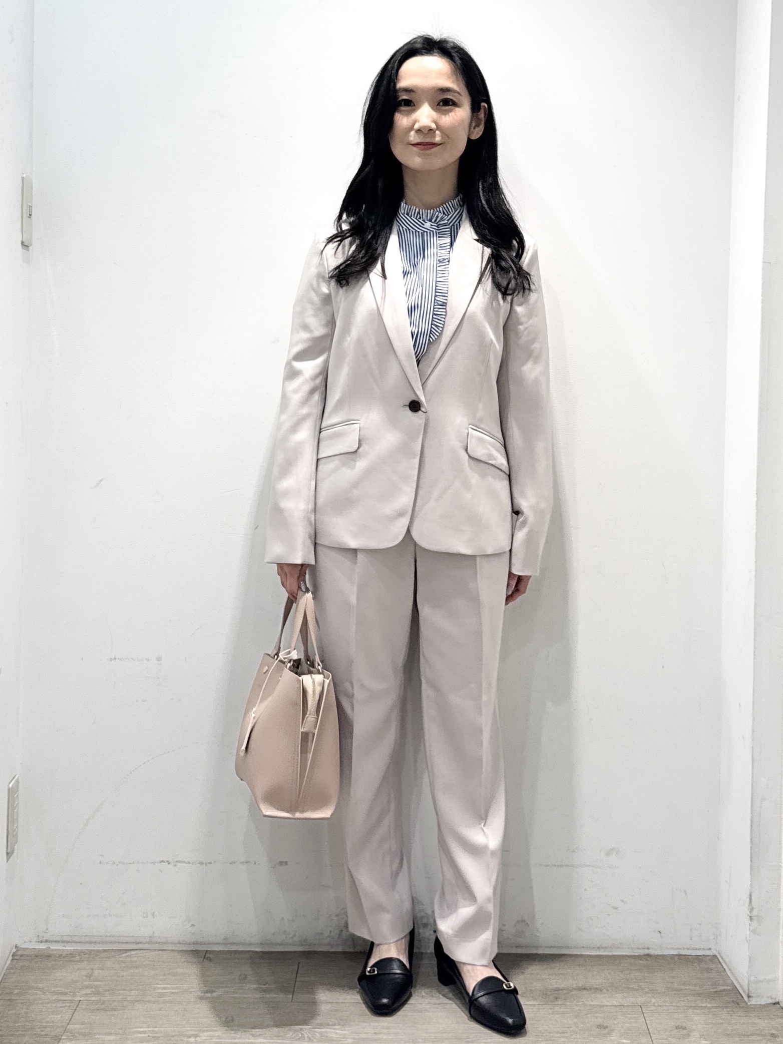 yuicciさんの「OPAQUE.CLIP｜ストレッチテーラードジャケット／セットアップ対応【洗濯機OK】」を使ったコーディネート
